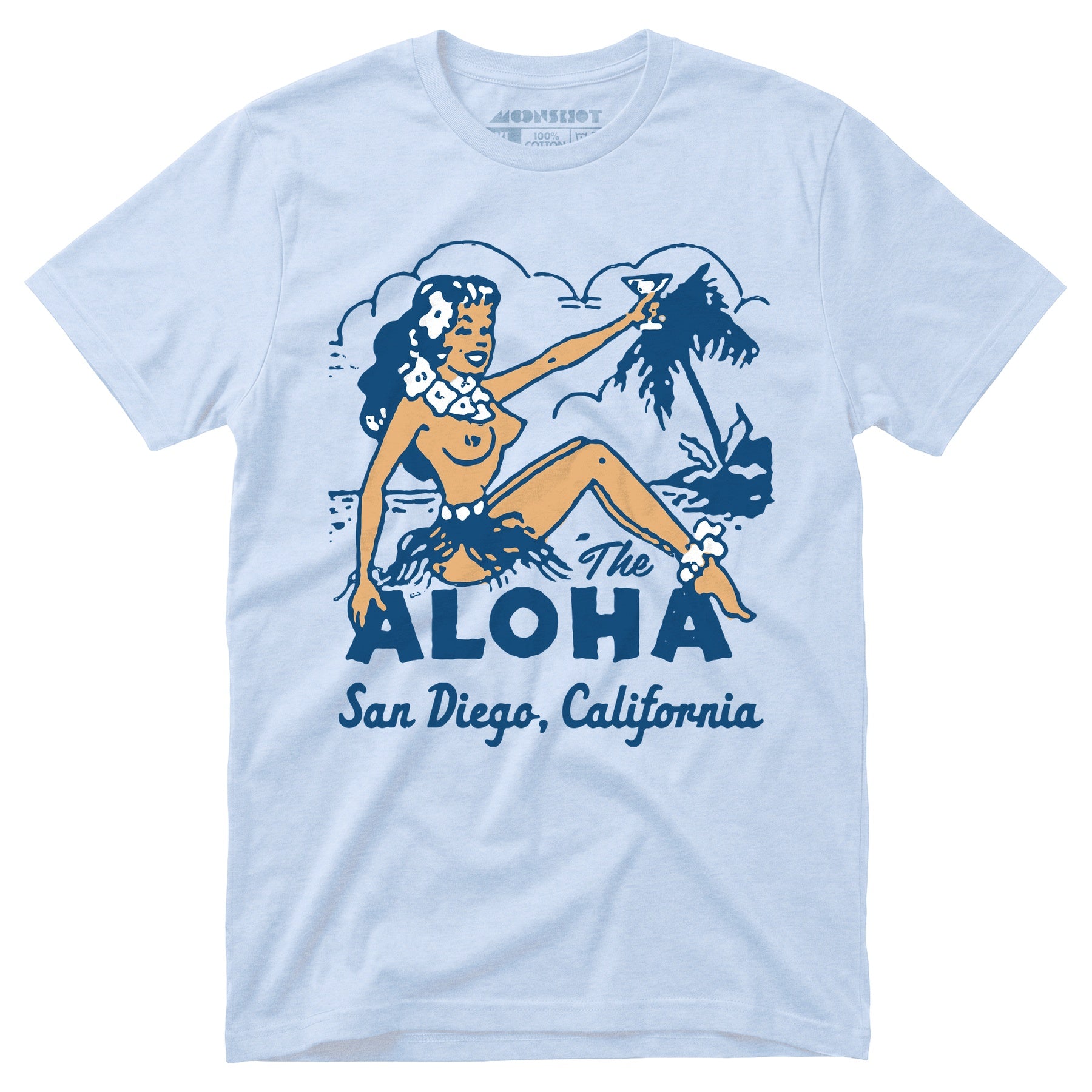 アート・デザイン・音楽 THE Aloha Shirt The Aloha - San Diego, CA - Vintage Tiki Bar - Unisex T-Shirt