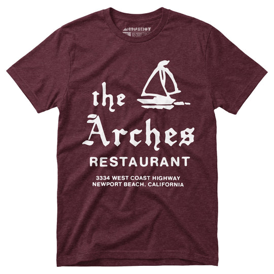The Arches - Newport Beach, CA - Vintage Restaurant - Unisex T-Shirt