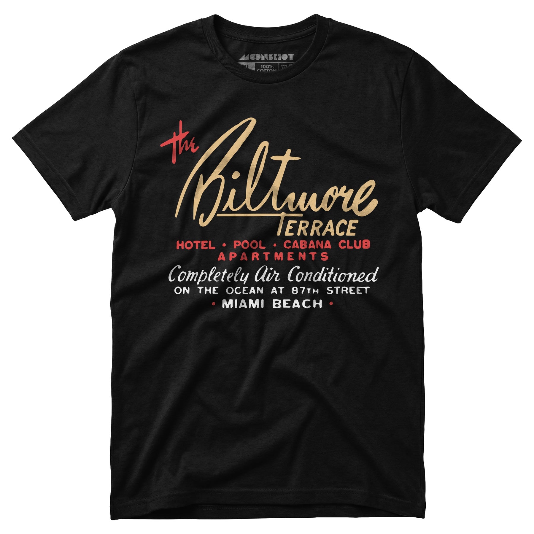 The Biltmore Terrace - Miami Beach, FL - Vintage Hotel - Unisex T-Shirt