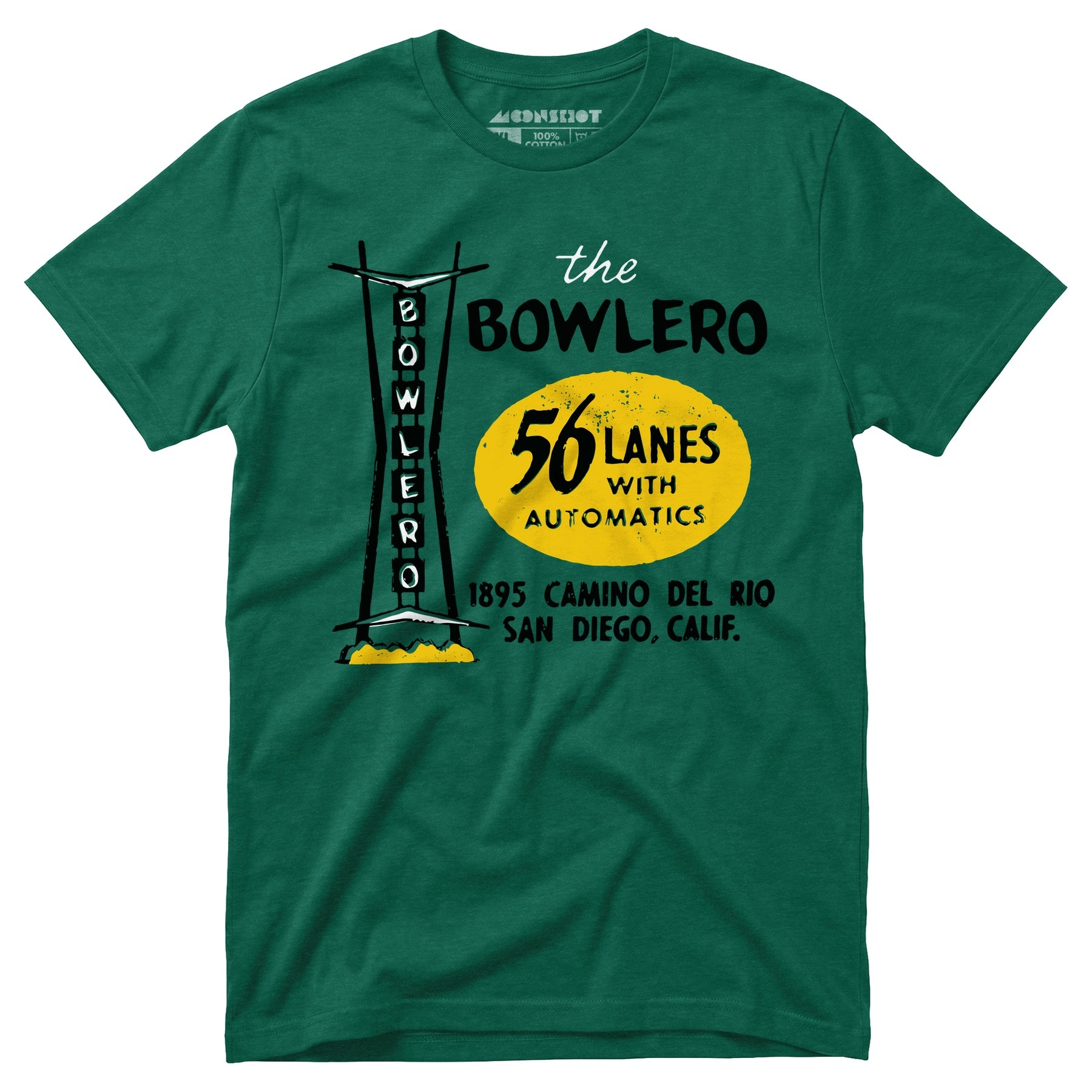 The Bowlero - San Diego, CA - Vintage Bowling Alley - Unisex T-Shirt