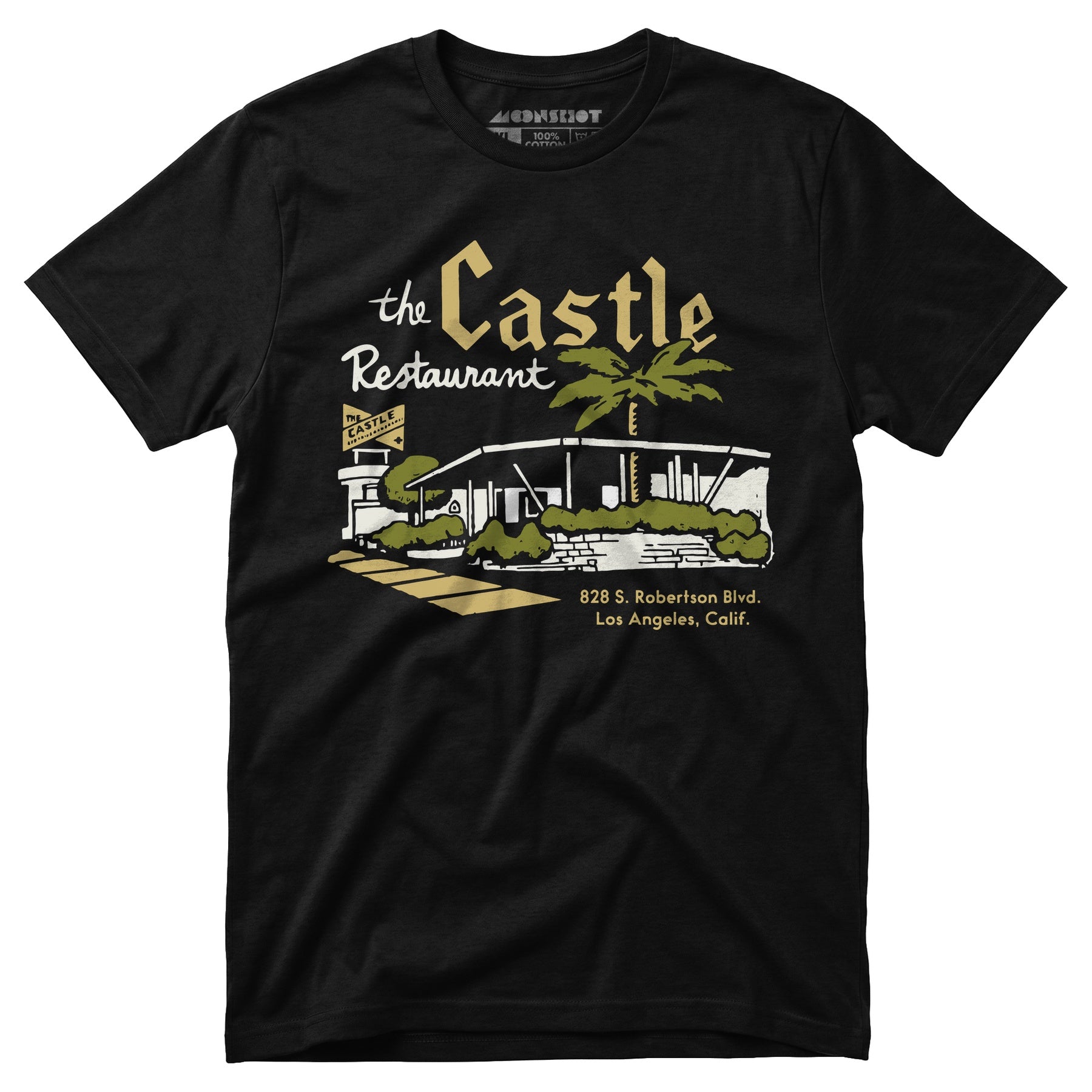 The Castle - Los Angeles, CA - Vintage Restaurant - Unisex T-Shirt