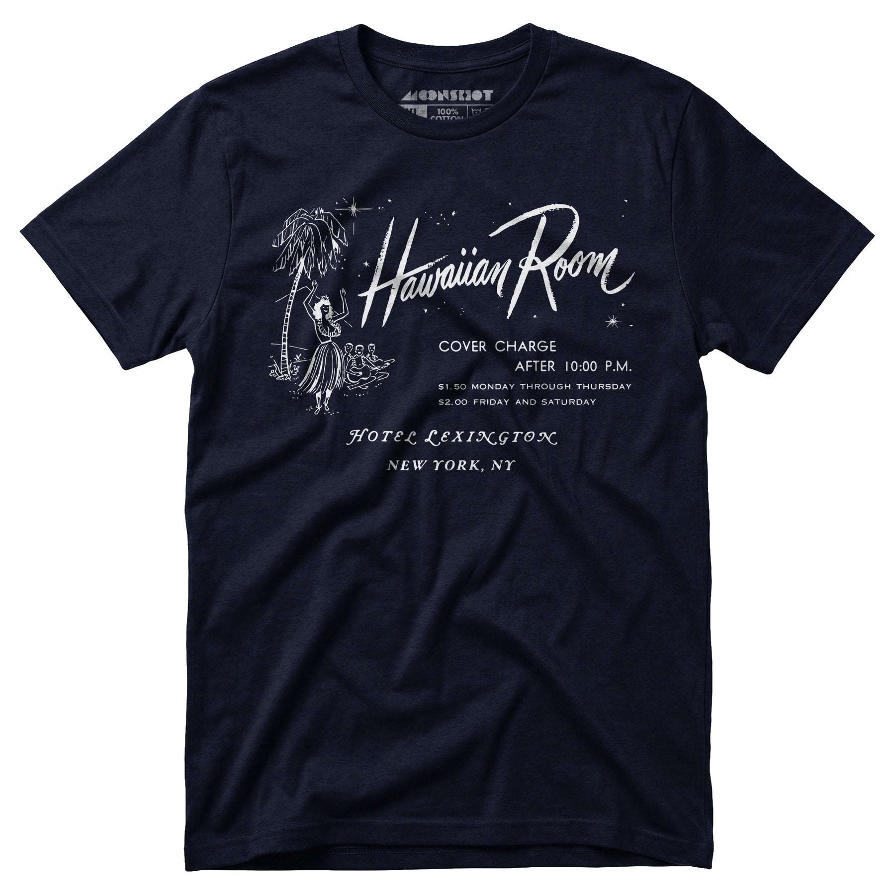 The Hawaiian Room Lexington Hotel - New York, NY - Vintage Tiki Bar - Unisex T-Shirt
