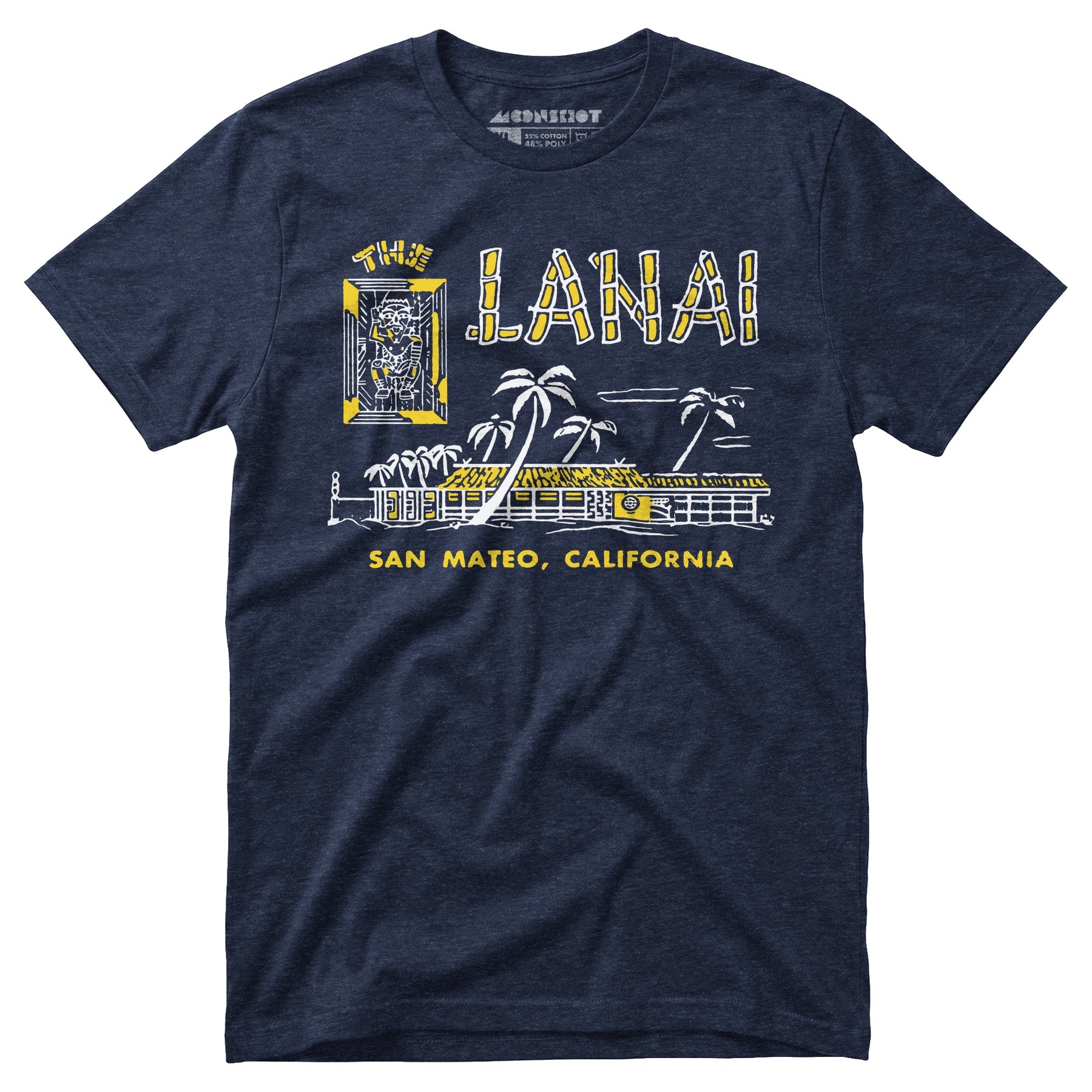 The Lanai - San Mateo, CA - Vintage Tiki Bar - Unisex T-Shirt