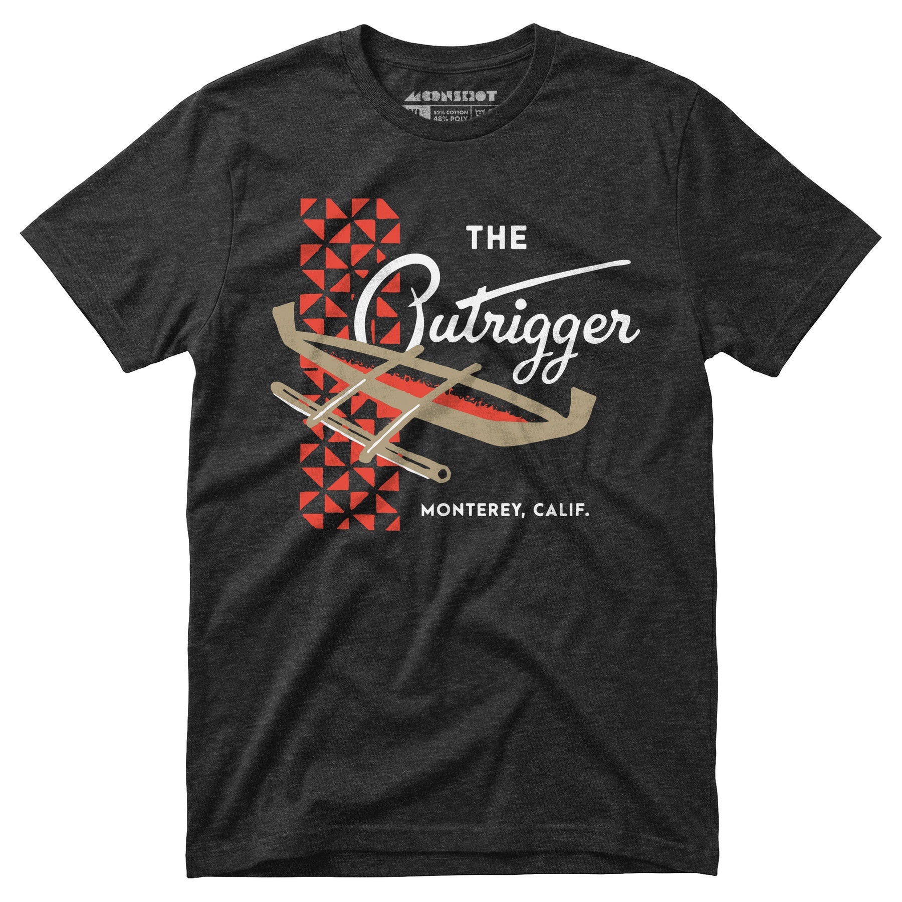 The Outrigger - Monterey, CA - Vintage Tiki Bar - Unisex T-Shirt