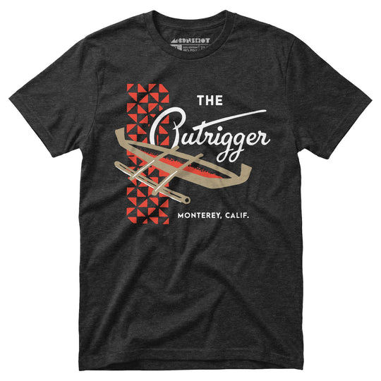The Outrigger - Monterey, CA - Vintage Tiki Bar - Unisex T-Shirt