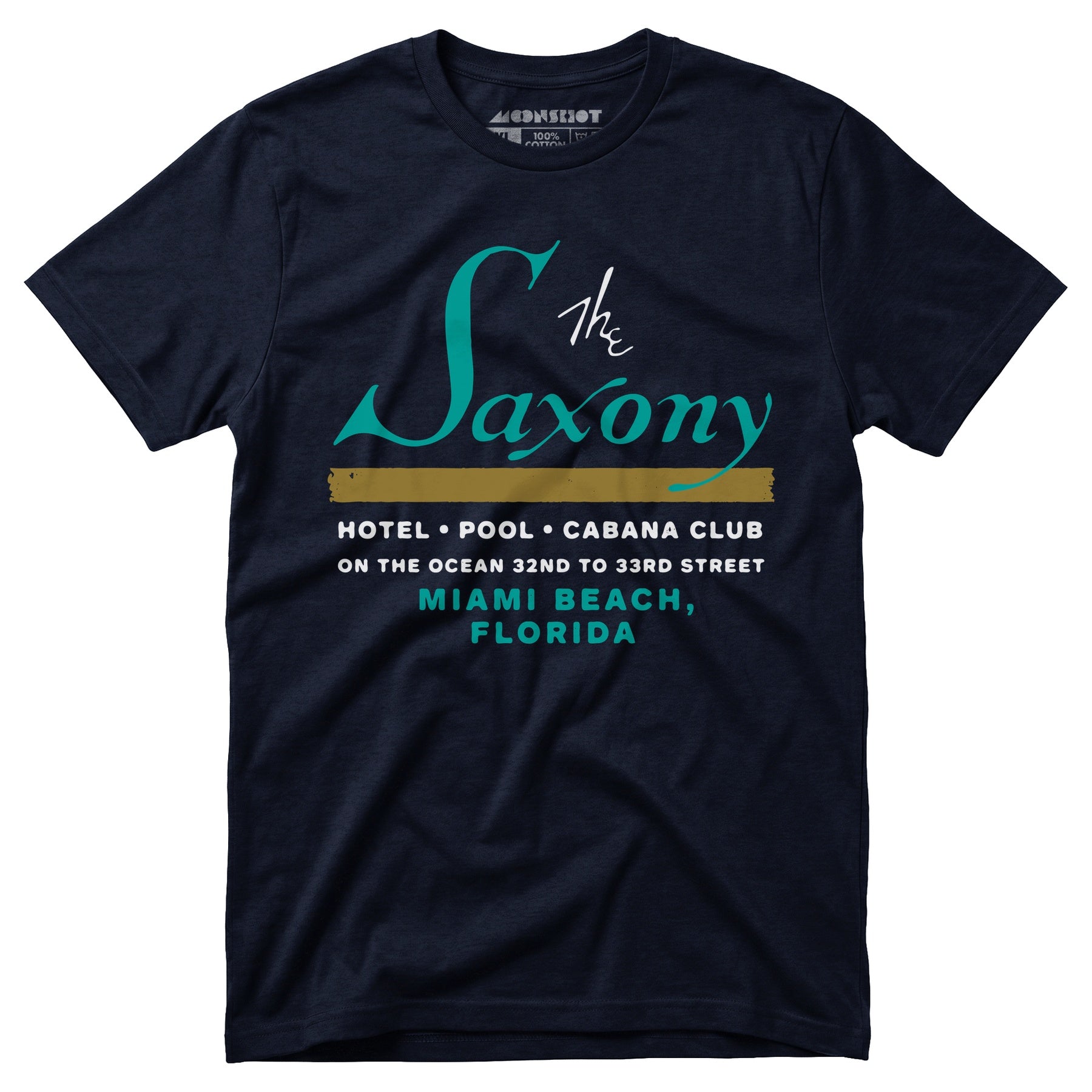 The Saxony - Miami Beach, FL - Vintage Hotel - Unisex T-Shirt