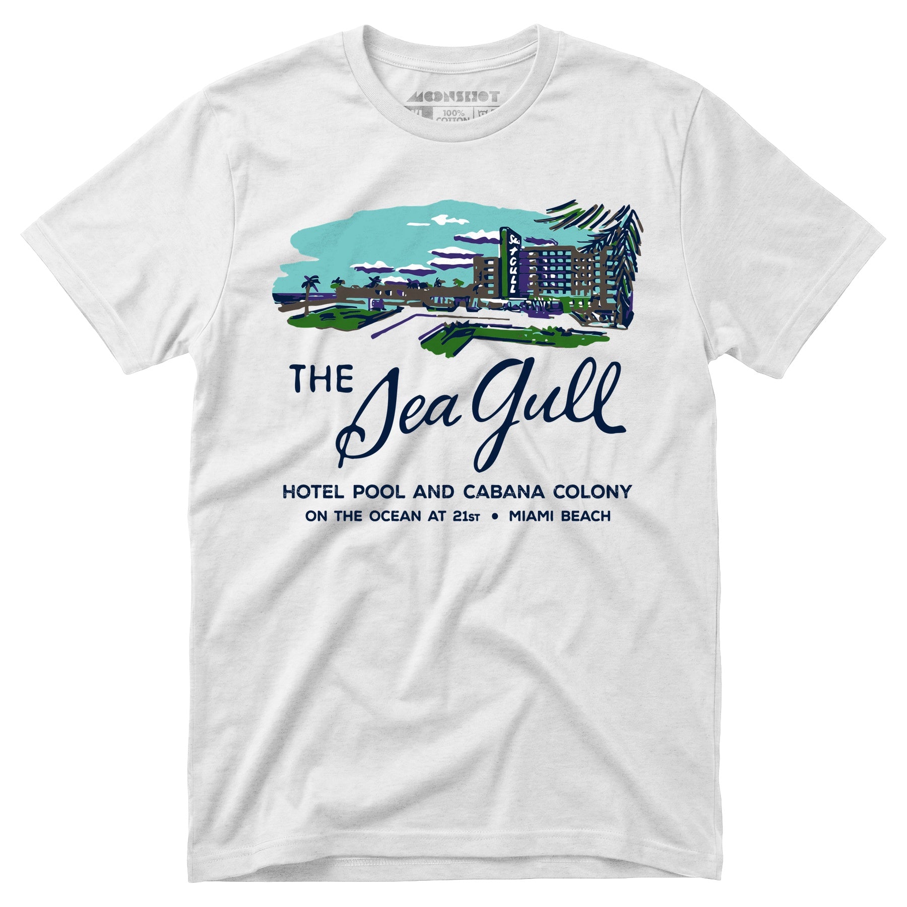 The Sea Gull - Miami, FL - Vintage Hotel - Unisex T-Shirt