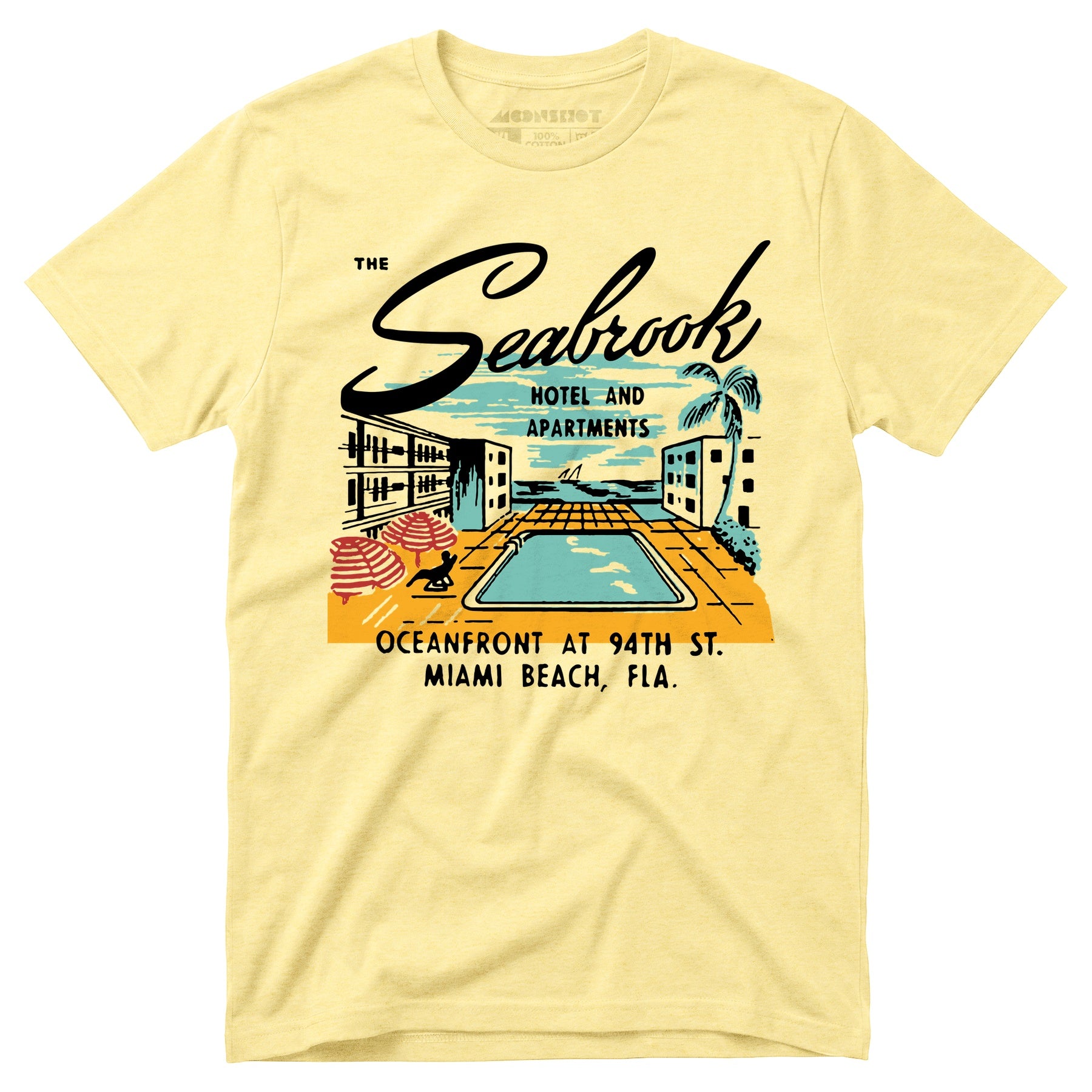 The Seabrook - Miami, FL - Vintage Hotel - Unisex T-Shirt – m00nshot