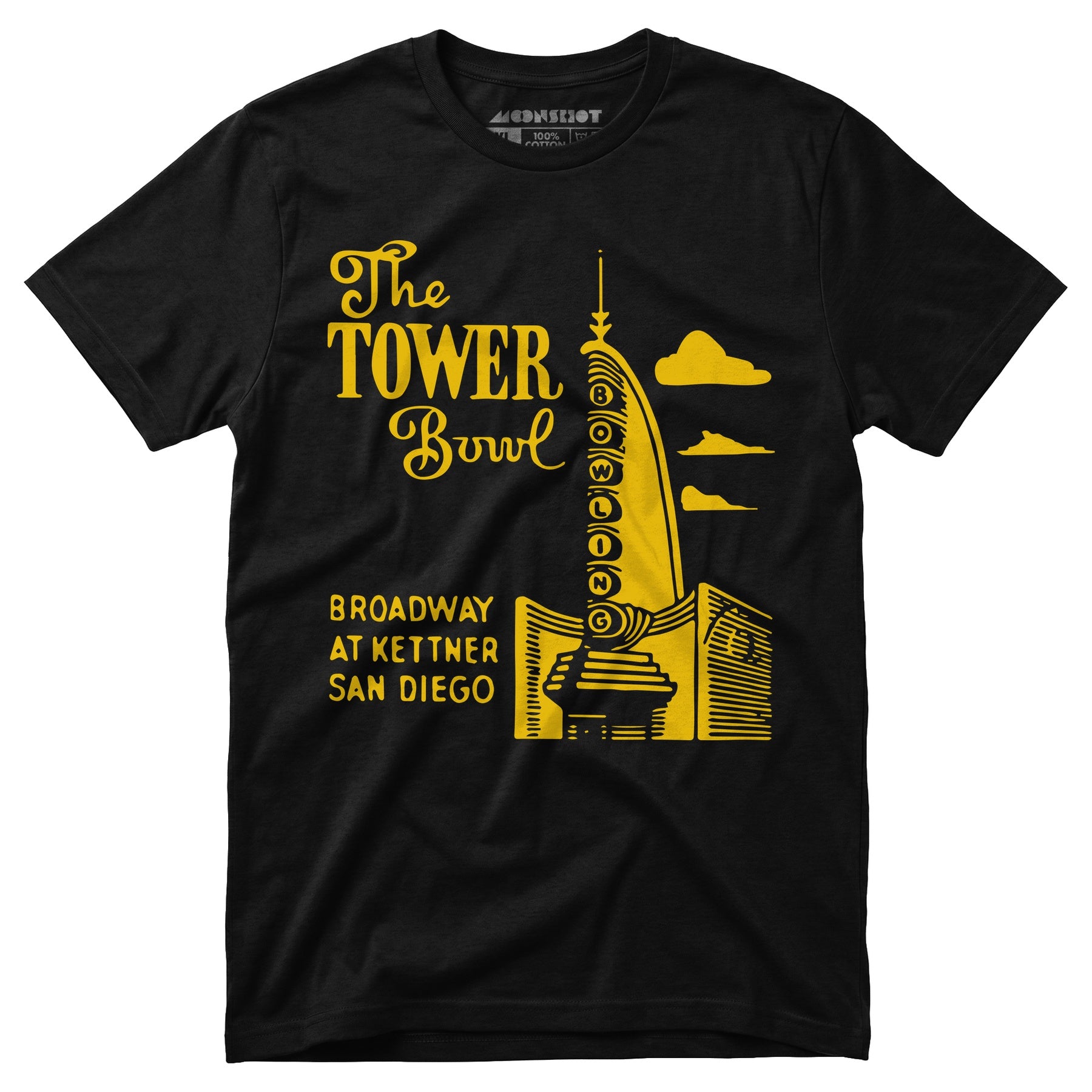 The Tower Bowl - San Diego, CA - Vintage Bowling Alley - Unisex T-Shirt