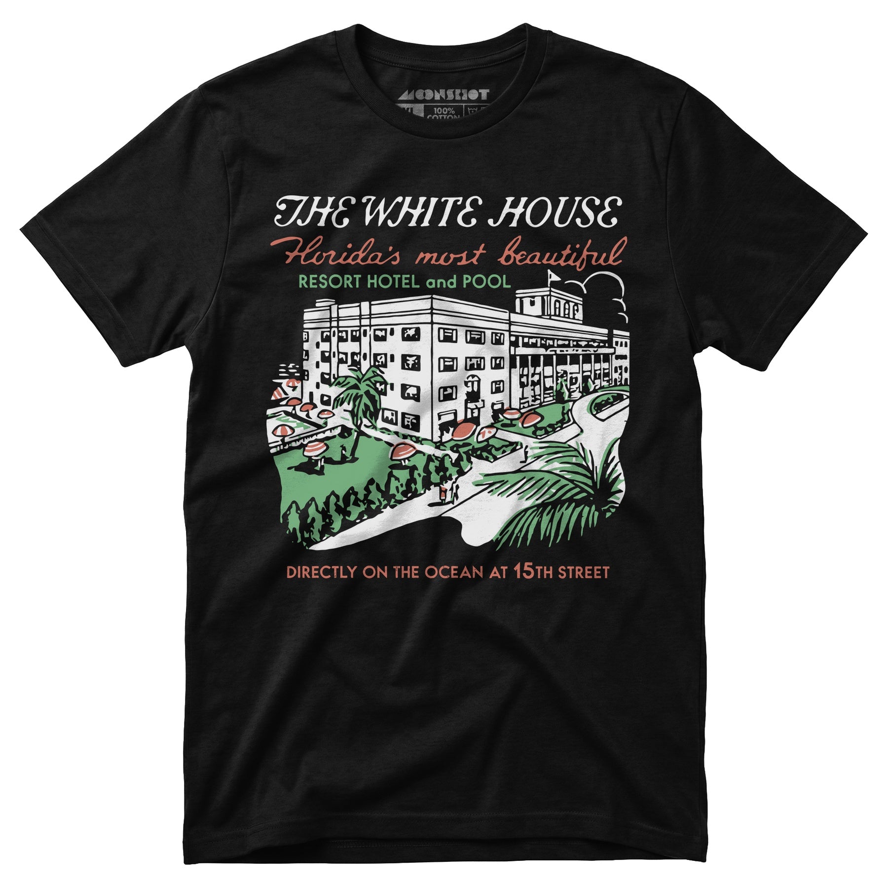 The White House - Miami, FL - Vintage Hotel - Unisex T-Shirt