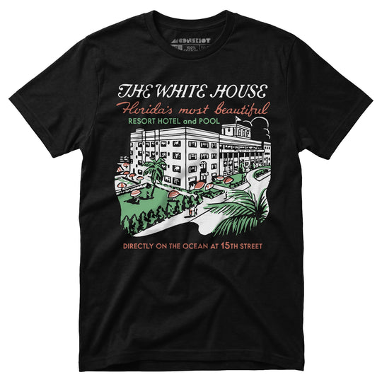 The White House - Miami, FL - Vintage Hotel - Unisex T-Shirt