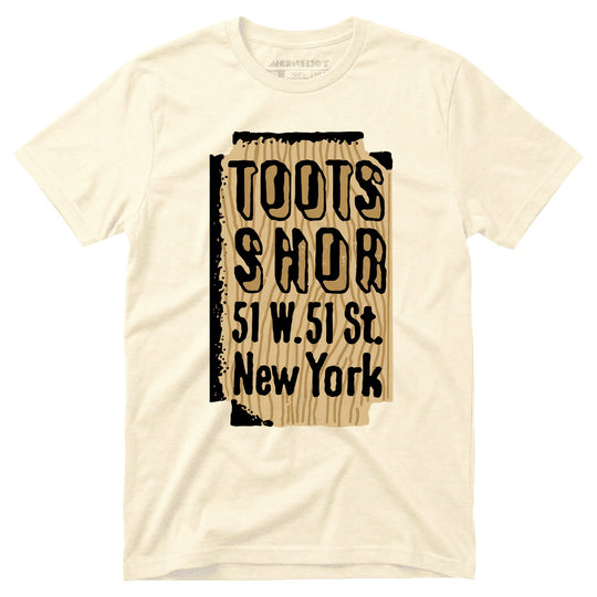 Toots Shor Sign - Manhattan, NY - Vintage Restaurant - Unisex T-Shirt
