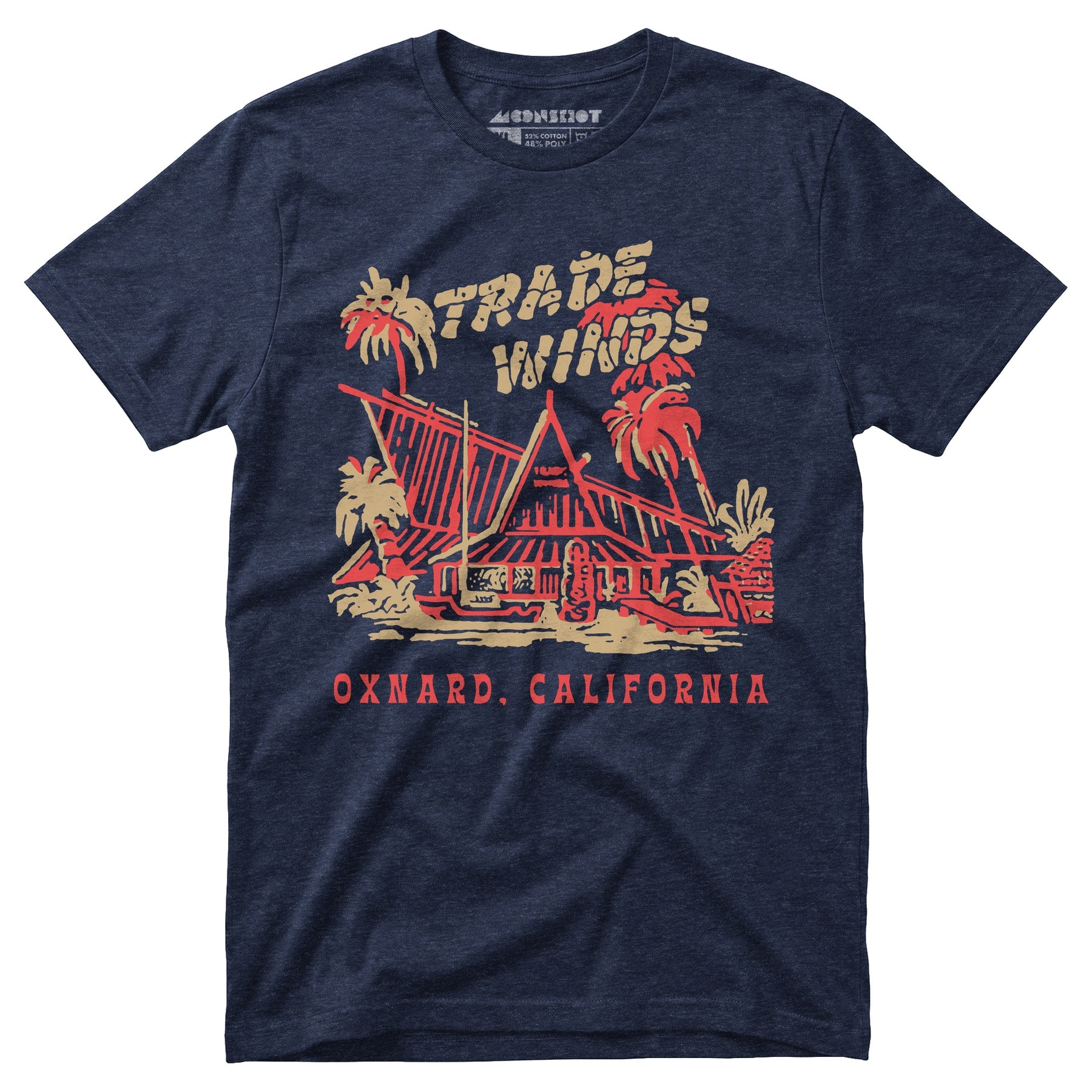 Trade Winds - Oxnard, CA - Vintage Tiki Bar - Unisex T-Shirt