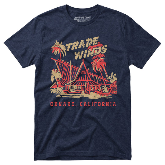 Trade Winds - Oxnard, CA - Vintage Tiki Bar - Unisex T-Shirt