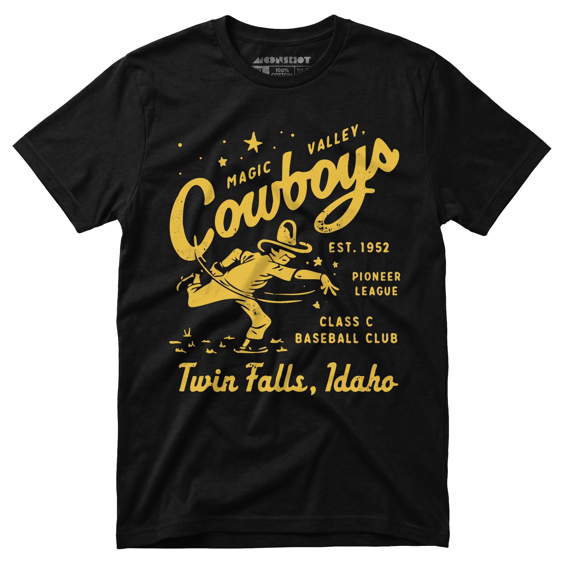 Twin Falls Magic Valley Cowboys - Idaho - Vintage Defunct Baseball Teams - Unisex T-Shirt