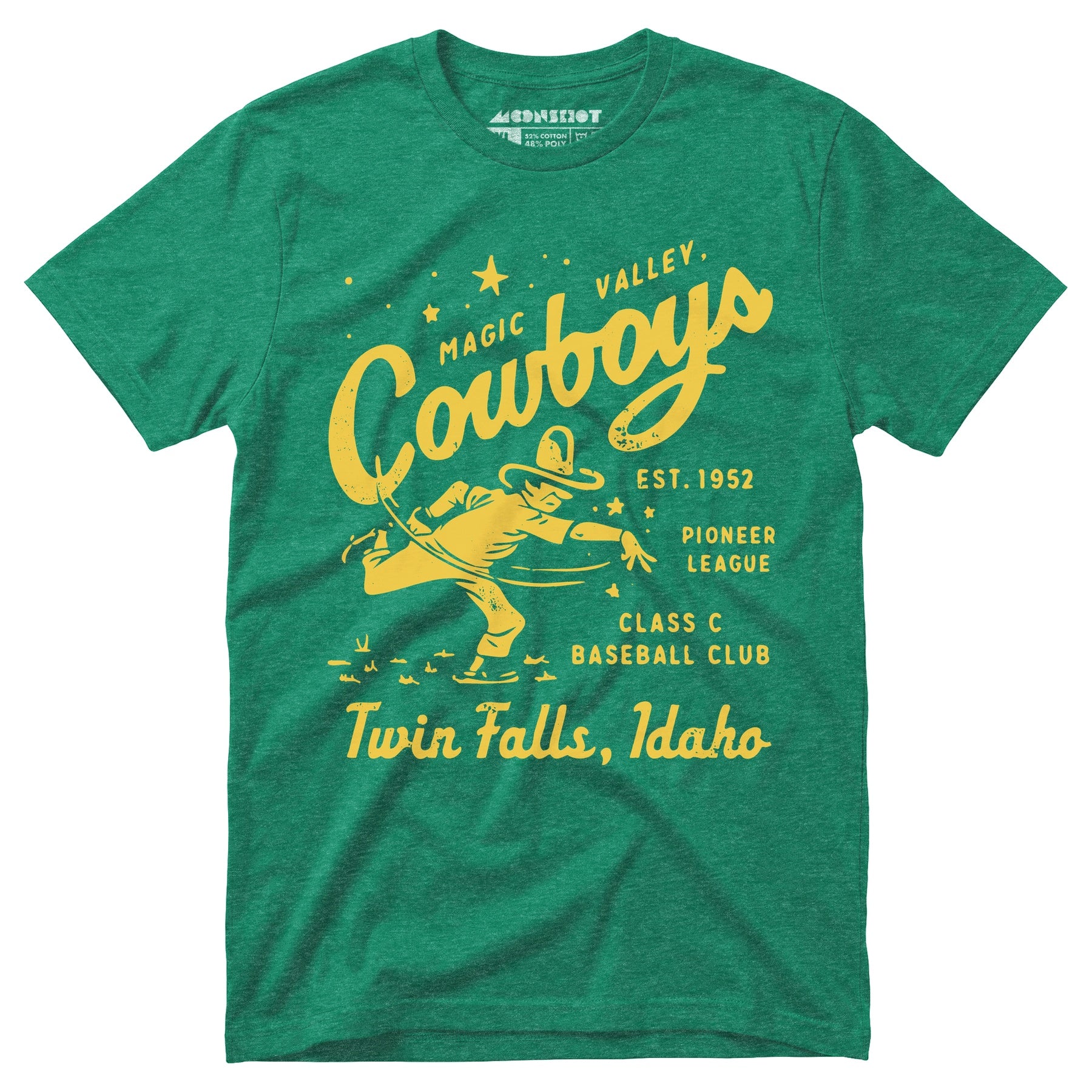 Twin Falls Magic Valley Cowboys - Idaho - Vintage Defunct Baseball Teams - Unisex T-Shirt