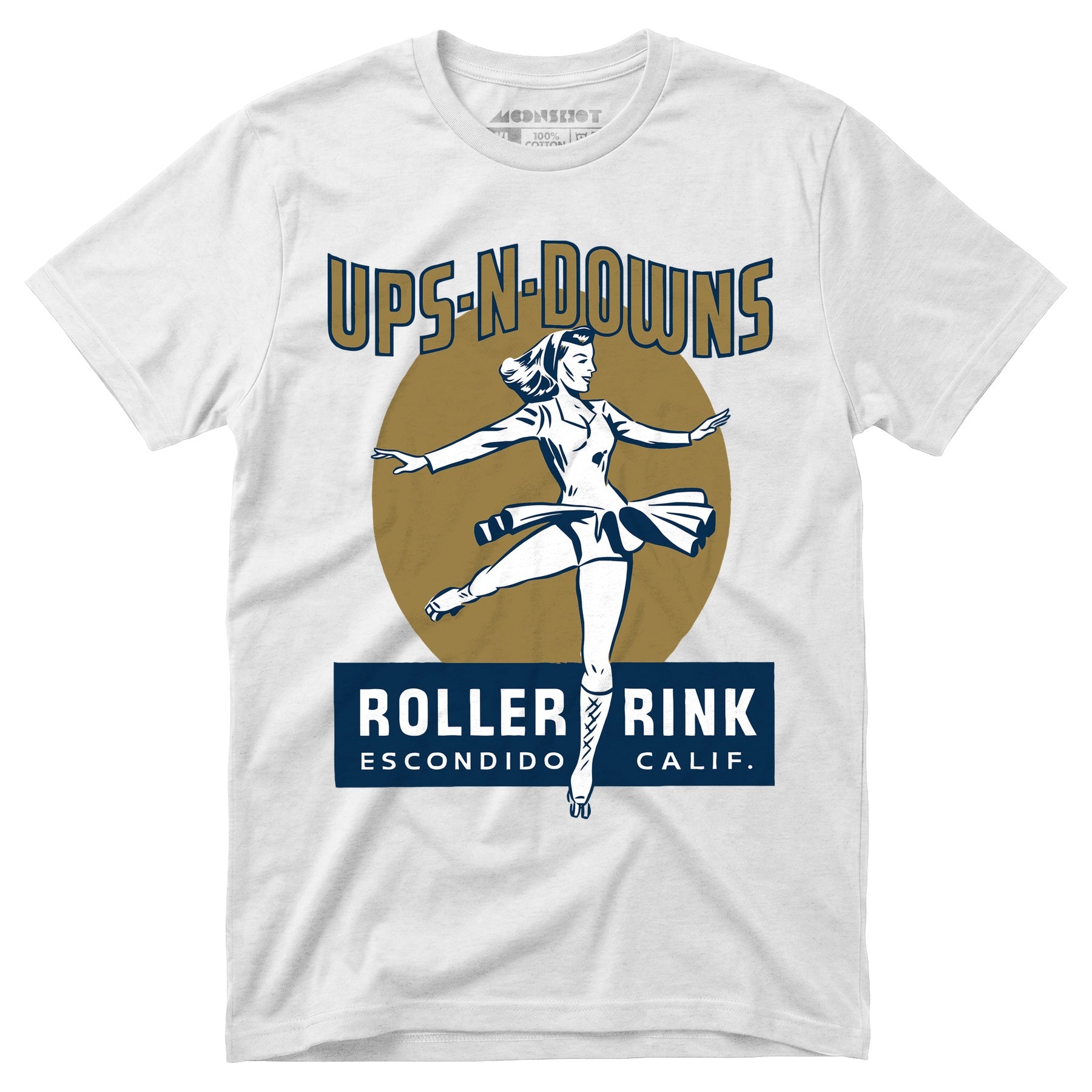 Ups-N-Downs - Escondido, CA - Vintage Roller Rink - Unisex T-Shirt