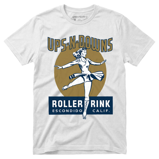 Ups-N-Downs - Escondido, CA - Vintage Roller Rink - Unisex T-Shirt