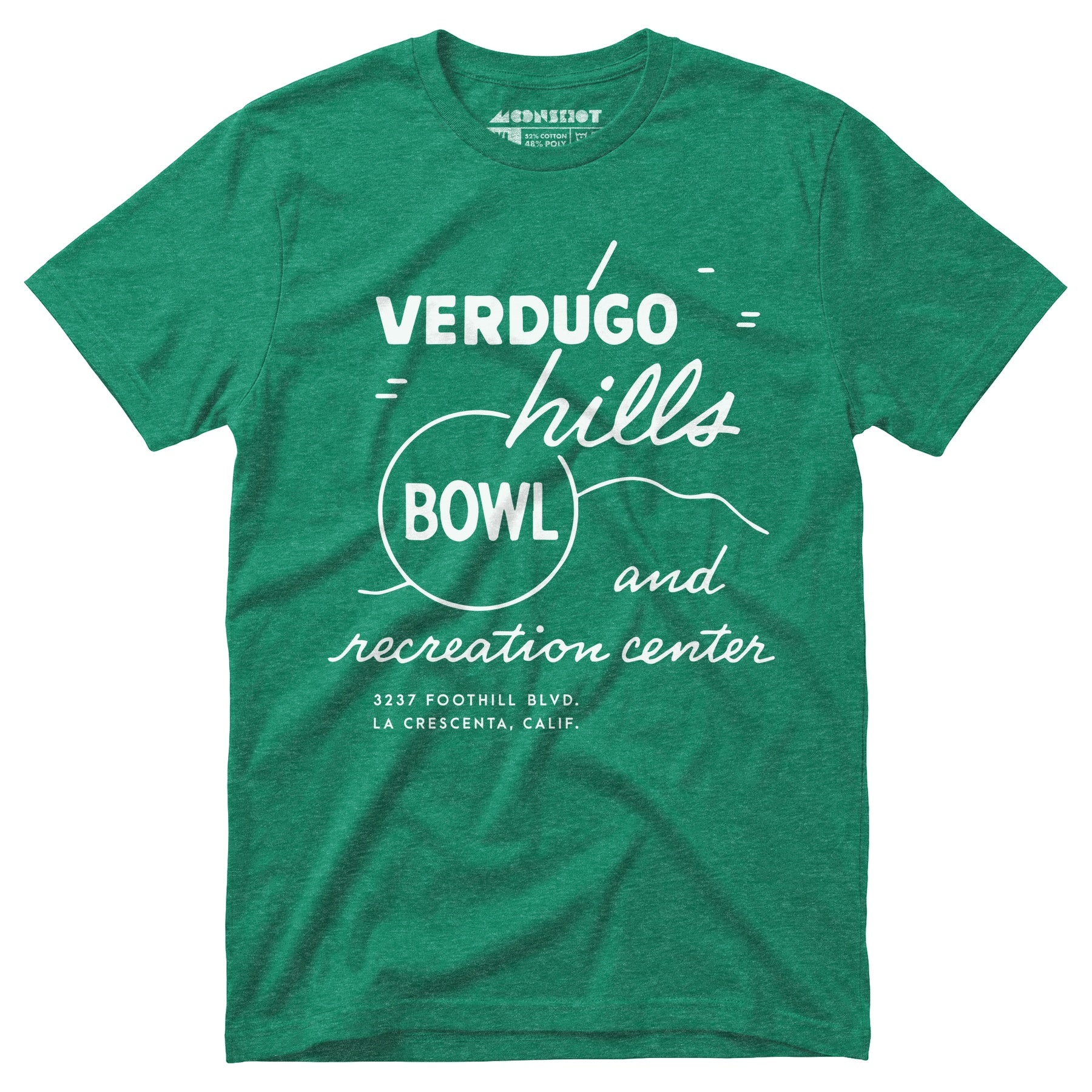 Verdugo Hills v2 - La Crescenta, CA - Vintage Bowling Alley - Unisex T-Shirt