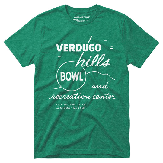 Verdugo Hills v2 - La Crescenta, CA - Vintage Bowling Alley - Unisex T-Shirt
