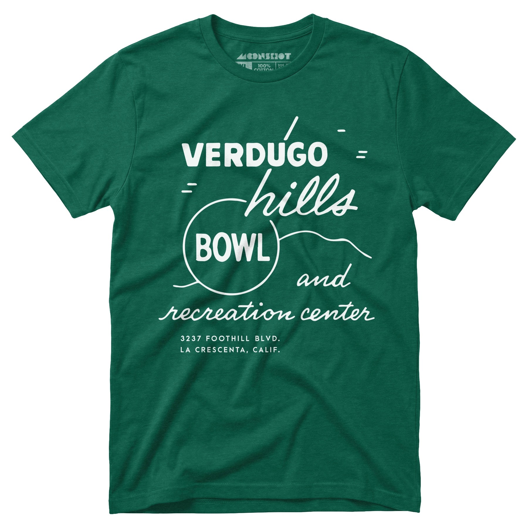 Verdugo Hills v2 - La Crescenta, CA - Vintage Bowling Alley - Unisex T-Shirt