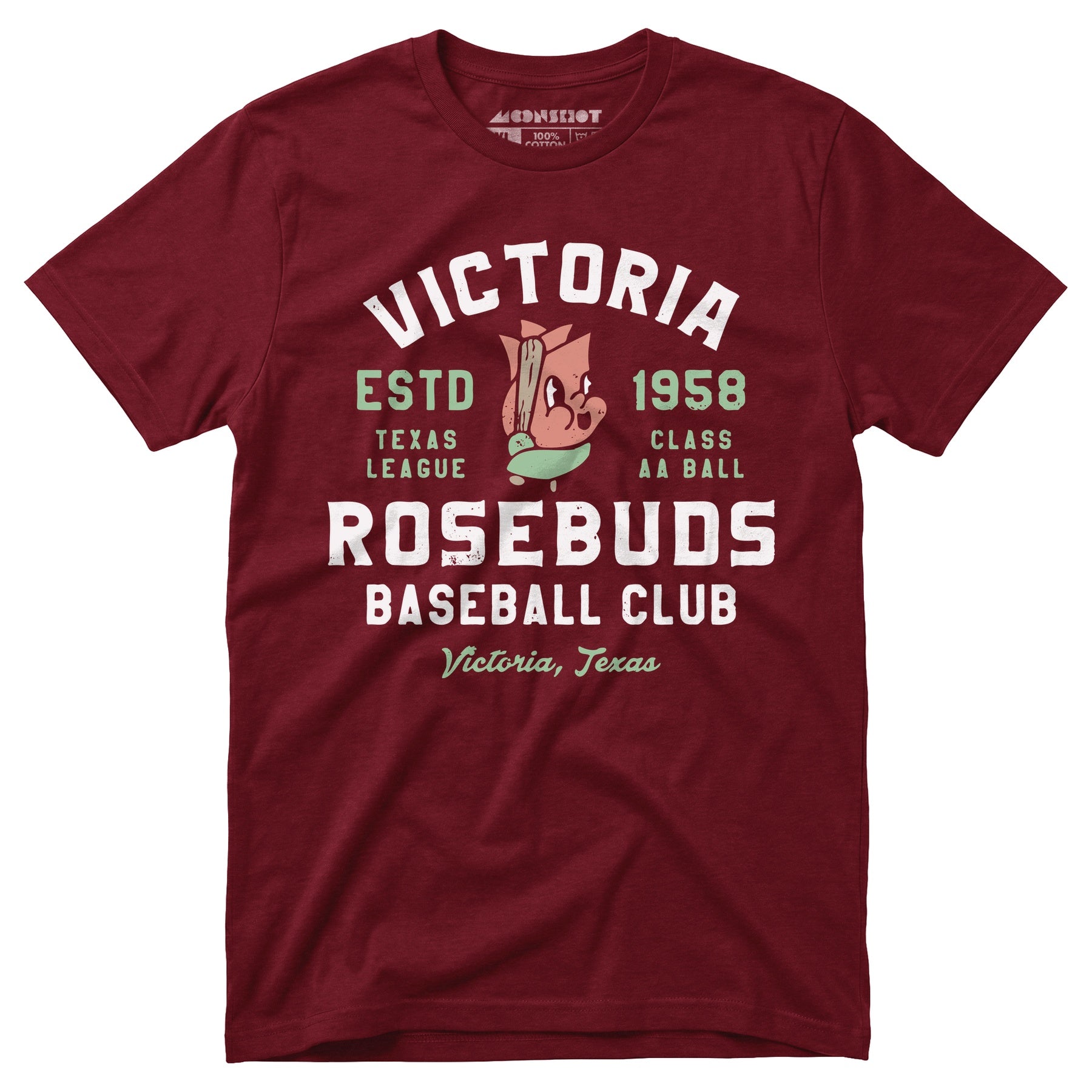 Victoria Rosebuds - Texas - Vintage Defunct Baseball Teams - Unisex T-Shirt