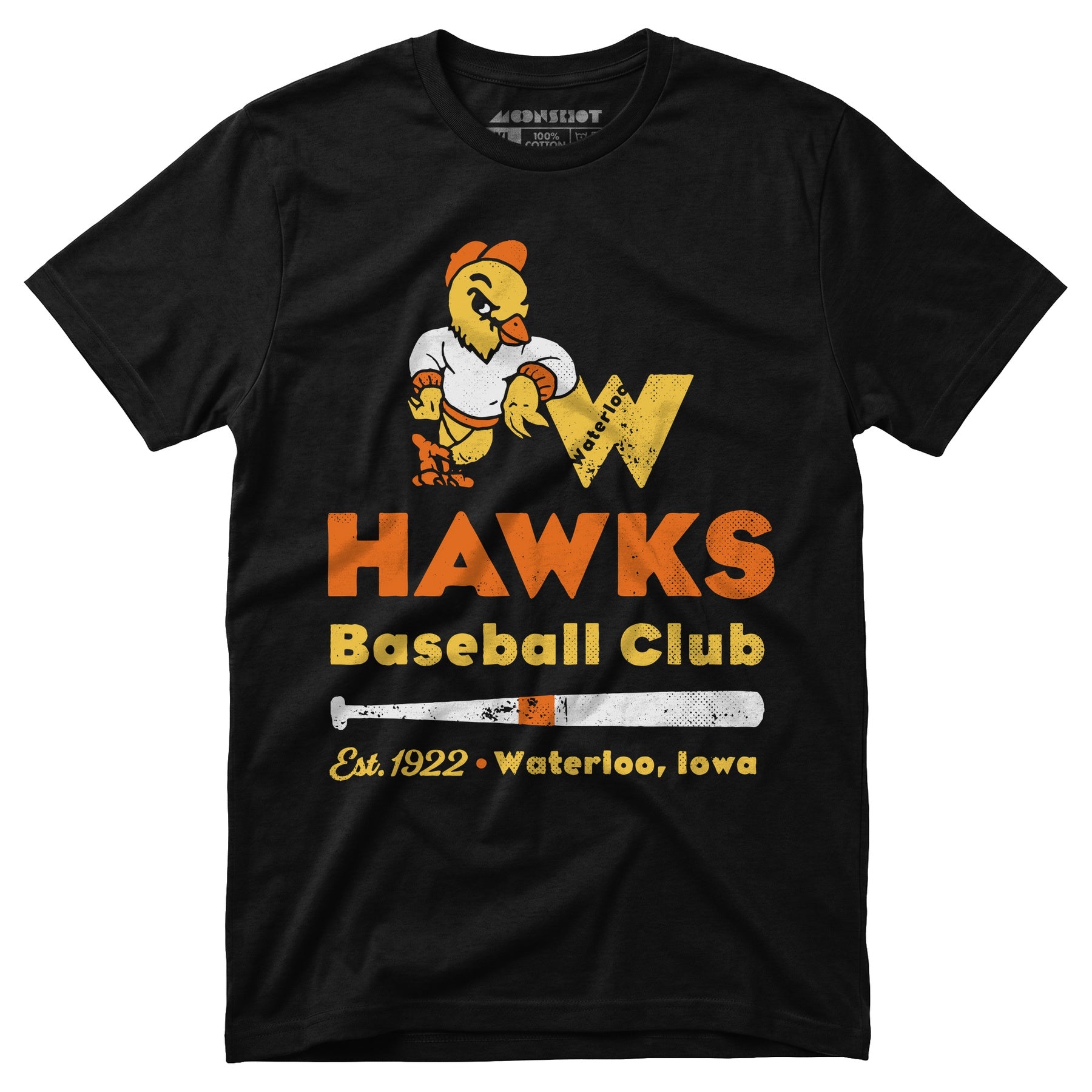 Waterloo Hawks - Iowa - Vintage Defunct Baseball Teams - Unisex T-Shirt