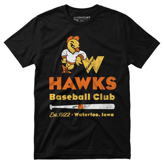 Waterloo Hawks - Iowa - Vintage Defunct Baseball Teams - Unisex T-Shirt