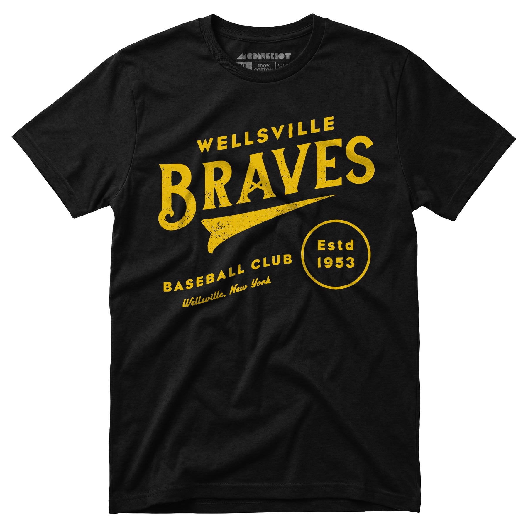 Wellsville Braves - New York - Vintage Defunct Baseball Teams - Unisex T-Shirt