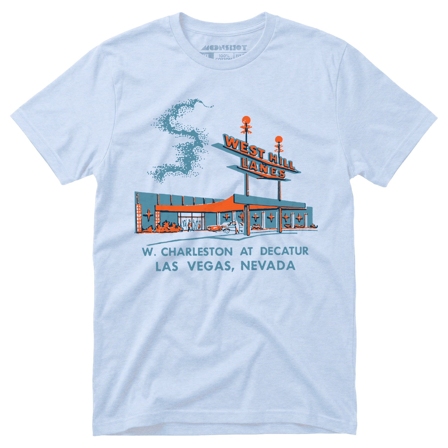 West Hill Lanes - Las Vegas, NV - Vintage Bowling Alley - Unisex T-Shirt
