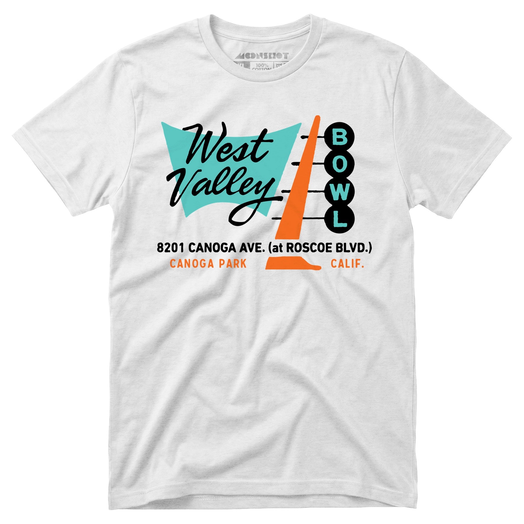 West Valley Bowl - Canoga Park, CA - Vintage Bowling Alley - Unisex T-Shirt