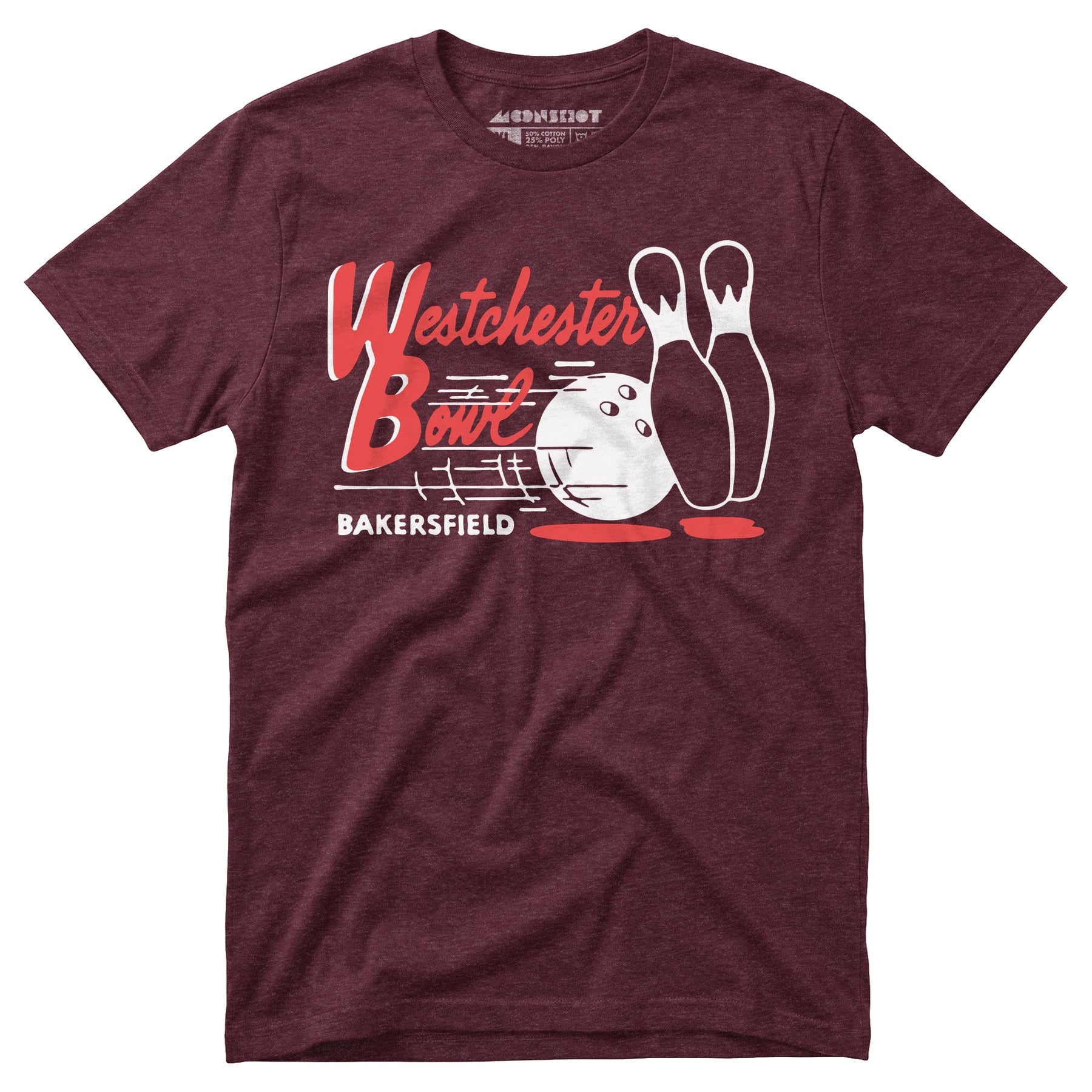 Westchester Bowl - Bakersfield, CA - Vintage Bowling Alley - Unisex T-Shirt