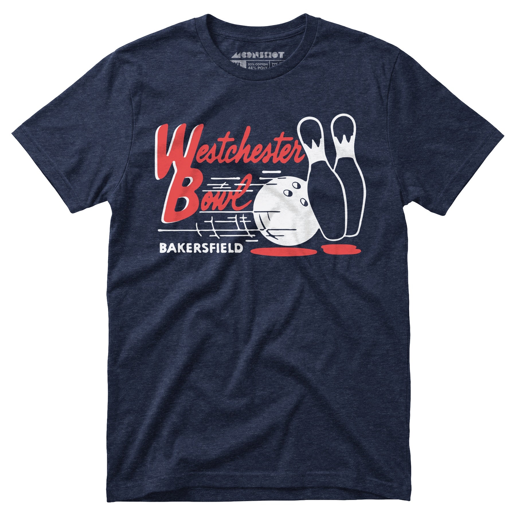 Westchester Bowl - Bakersfield, CA - Vintage Bowling Alley - Unisex T-Shirt