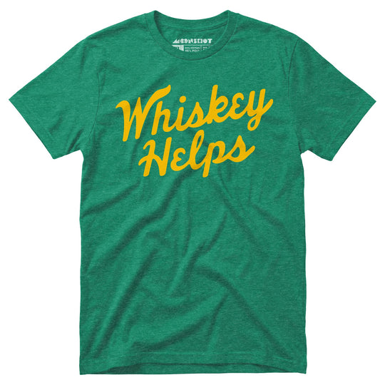 Whiskey Helps - Unisex T-Shirt