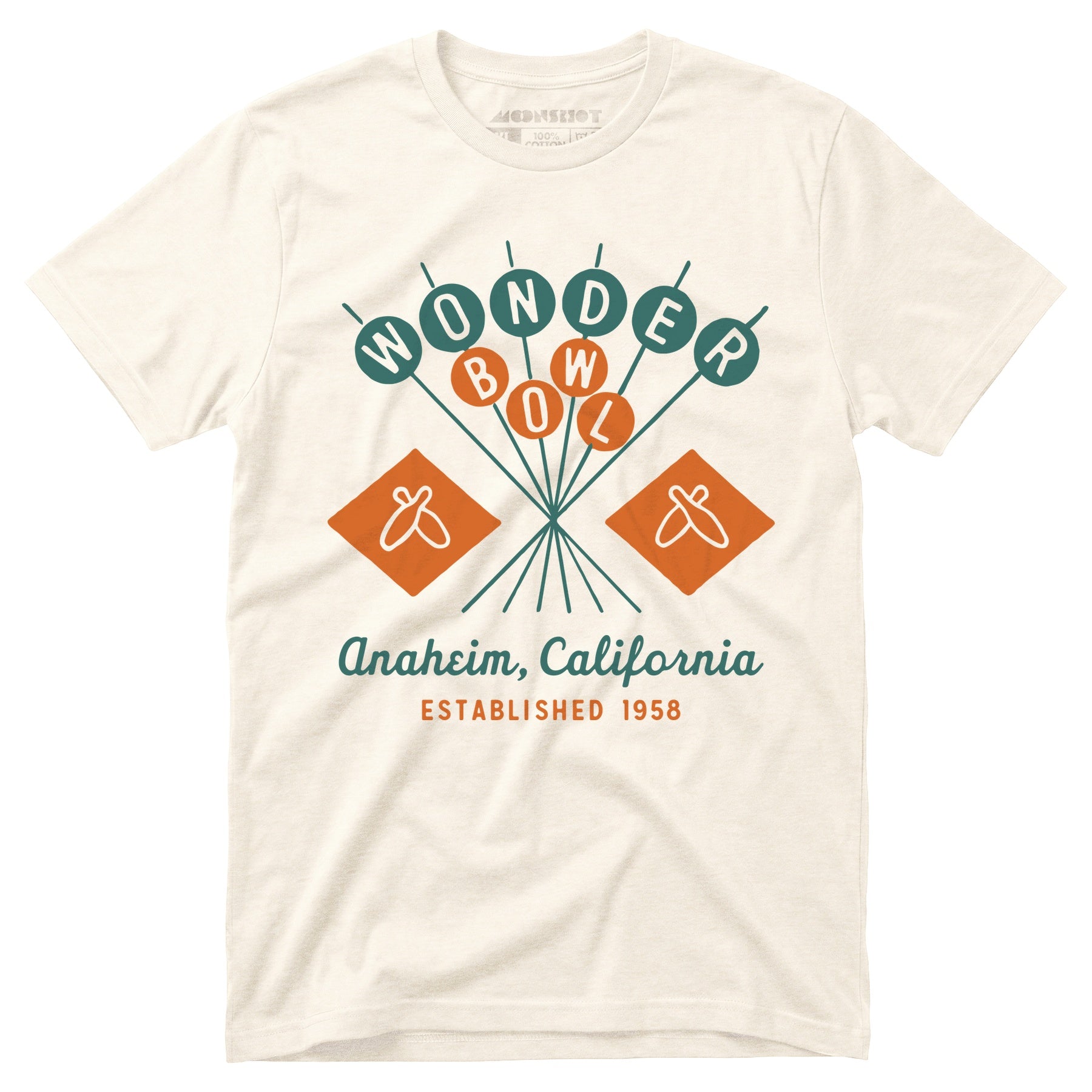Wonder Bowl - Anaheim, CA - Vintage Bowling Alley - Unisex T-Shirt