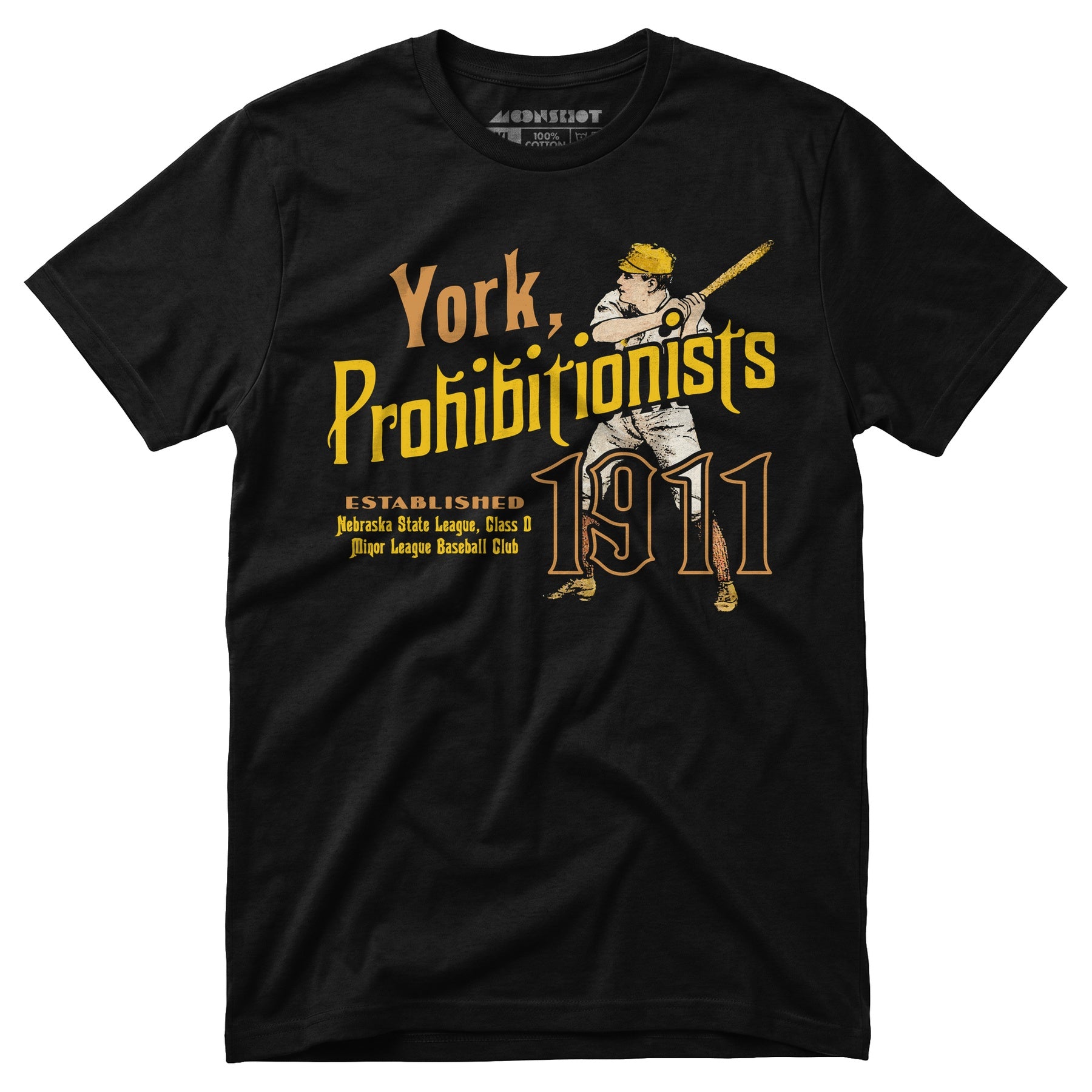 York Prohibitionists - Nebraska - Vintage Defunct Baseball Teams - Unisex T-Shirt