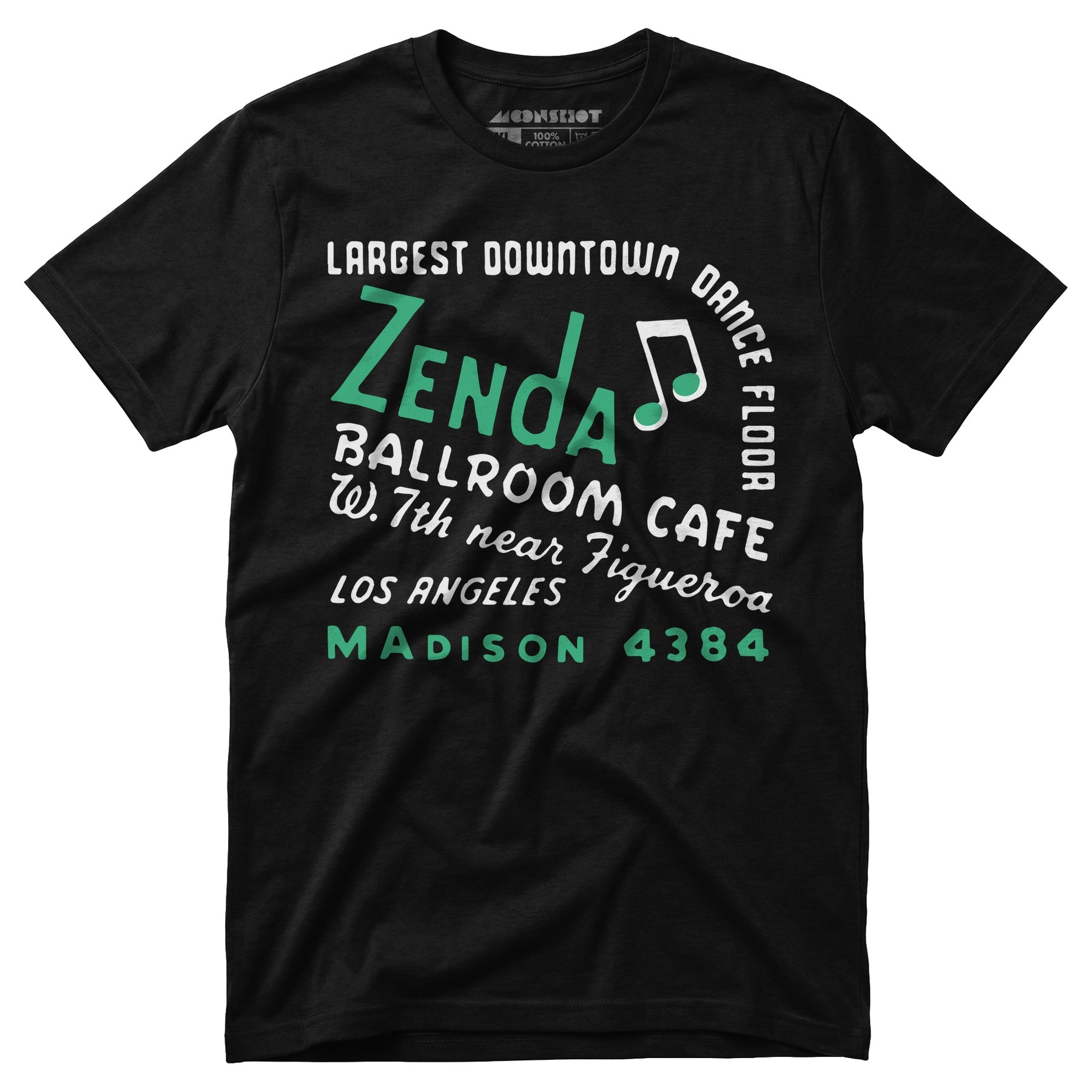 Zenda Ballroom Cafe - Los Angeles, CA - Vintage Nightclub - Unisex T-Shirt