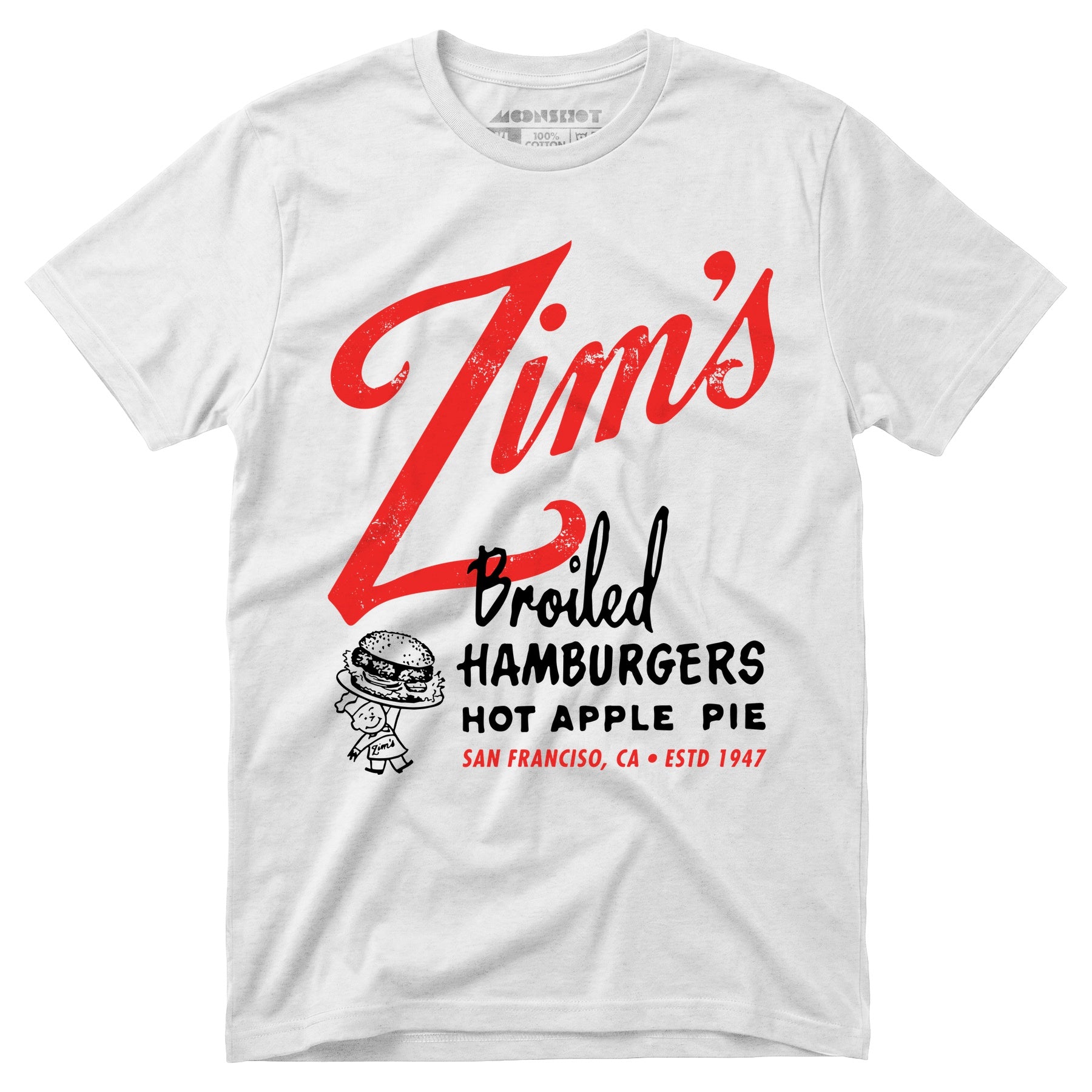 Zim's Hamburgers v1 - San Francisco, CA - Vintage Restaurant - Unisex T-Shirt