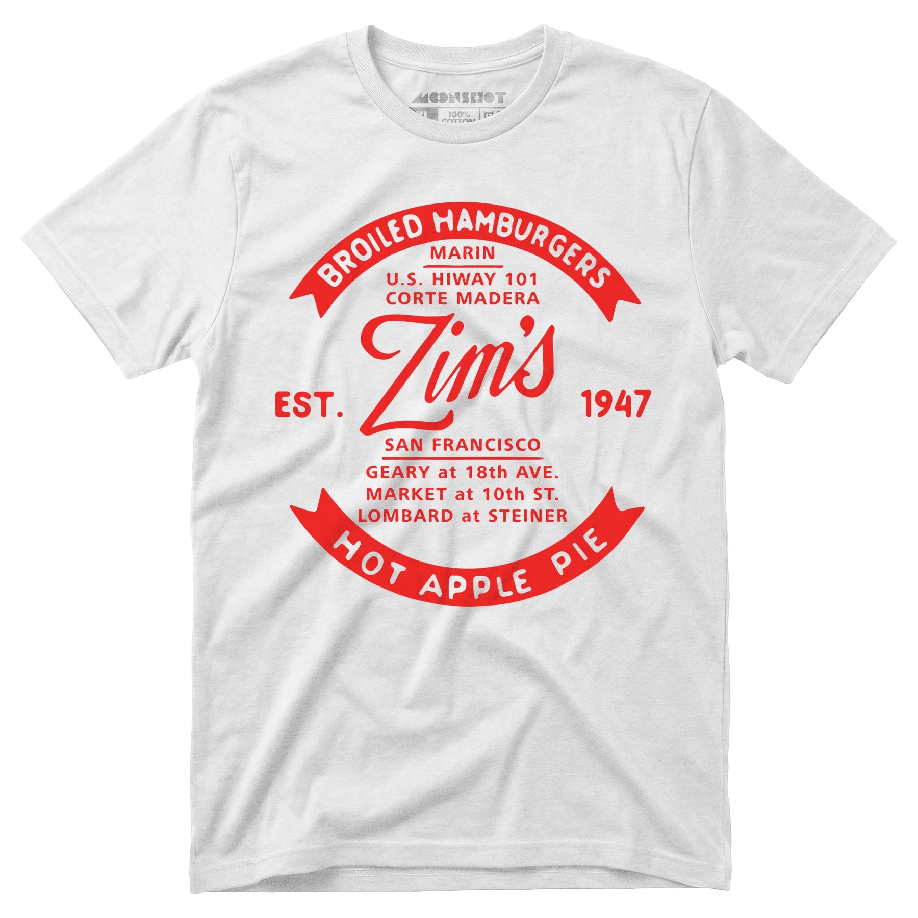Zim's Hamburgers v4 - San Francisco, CA - Vintage Restaurant - Unisex T-Shirt