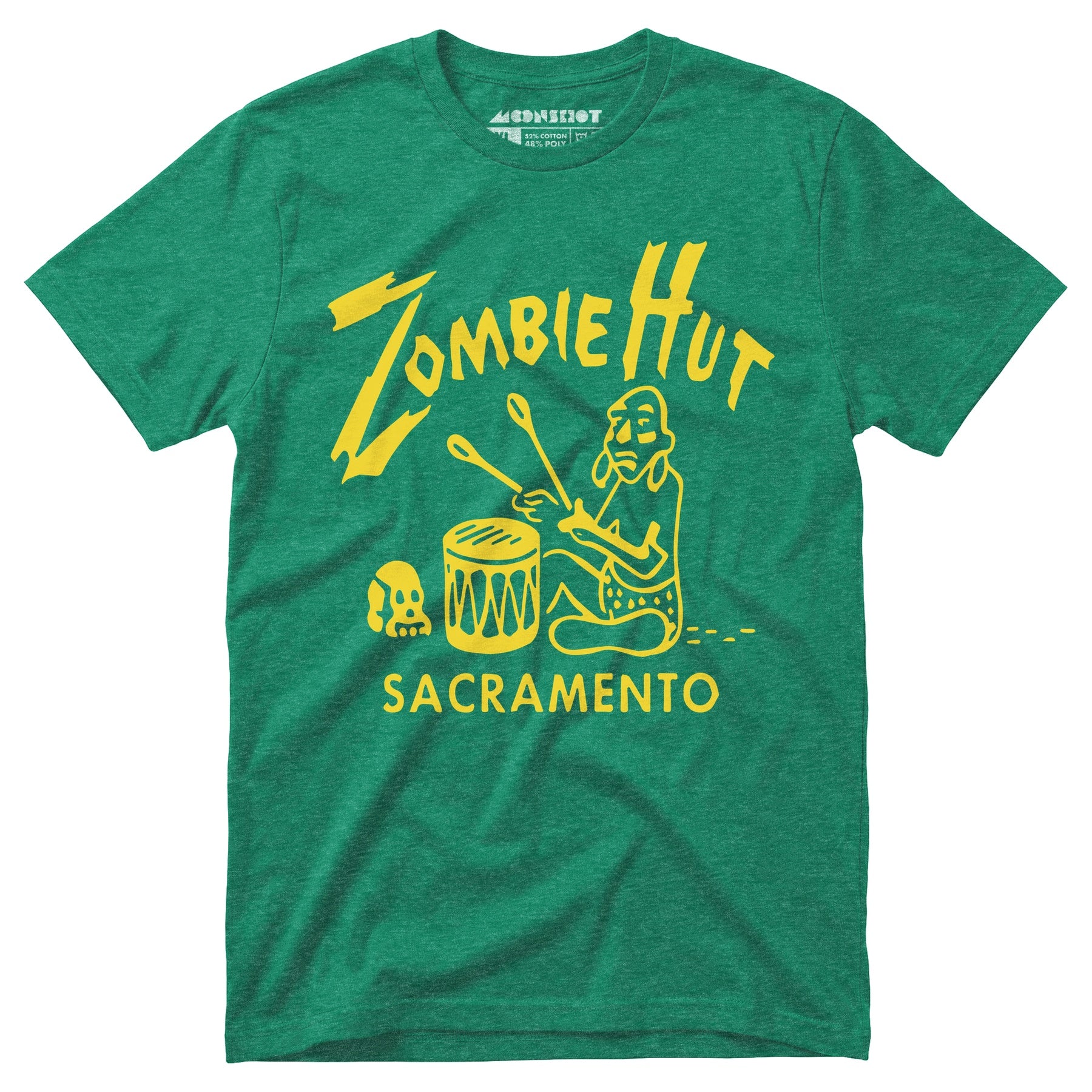 Zombie Hut - Sacramento, CA - Vintage Tiki Bar - Unisex T-Shirt