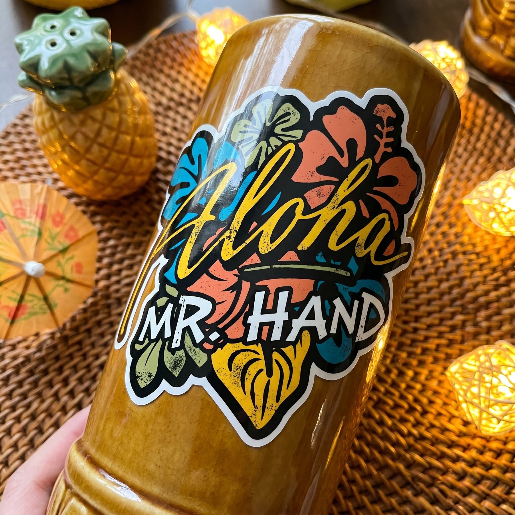 Aloha Mr. Hand - Sticker