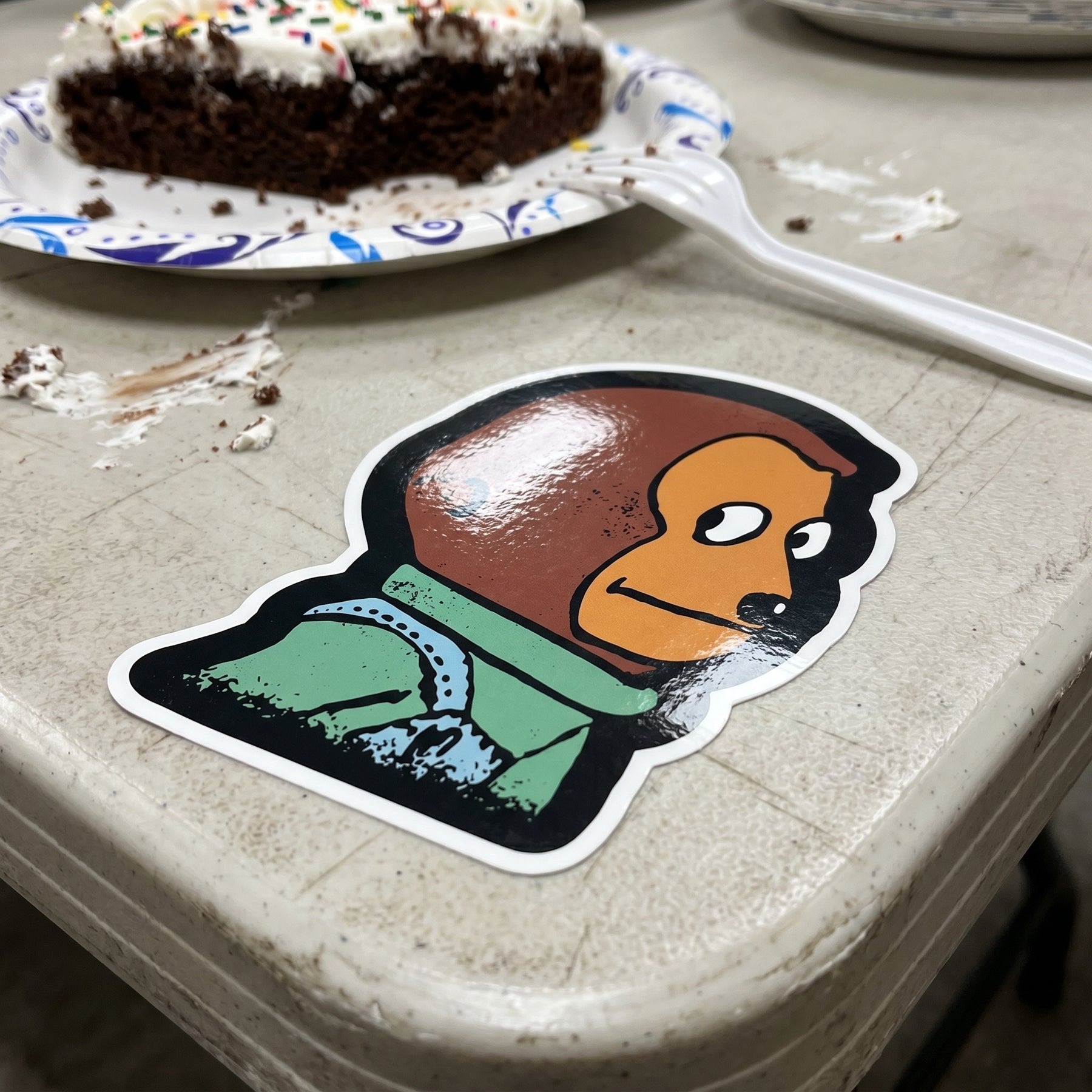 Awkward Look Monkey Meme - Sticker