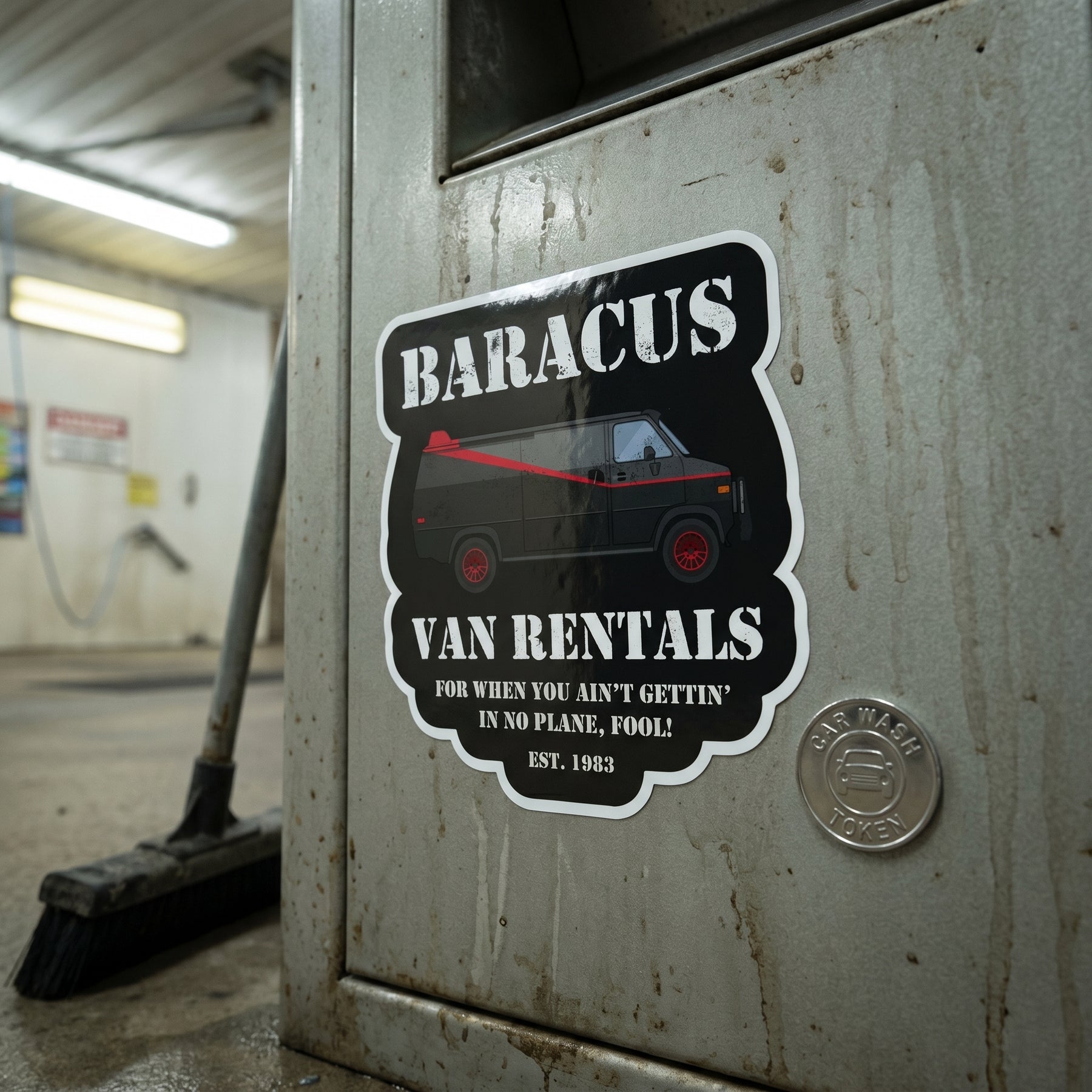 Baracus Van Rentals - Sticker
