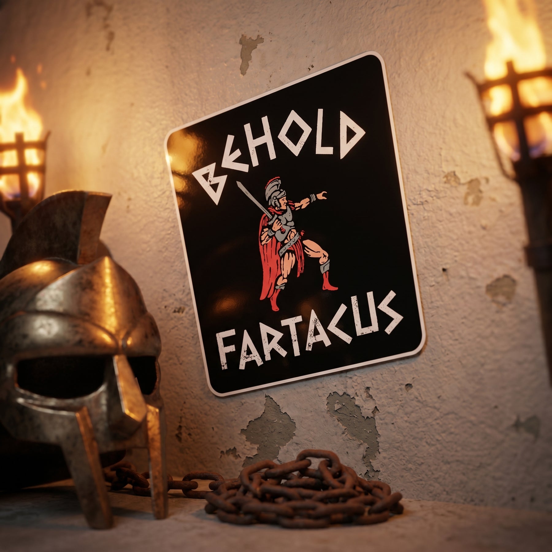 Behold Fartacus - Sticker