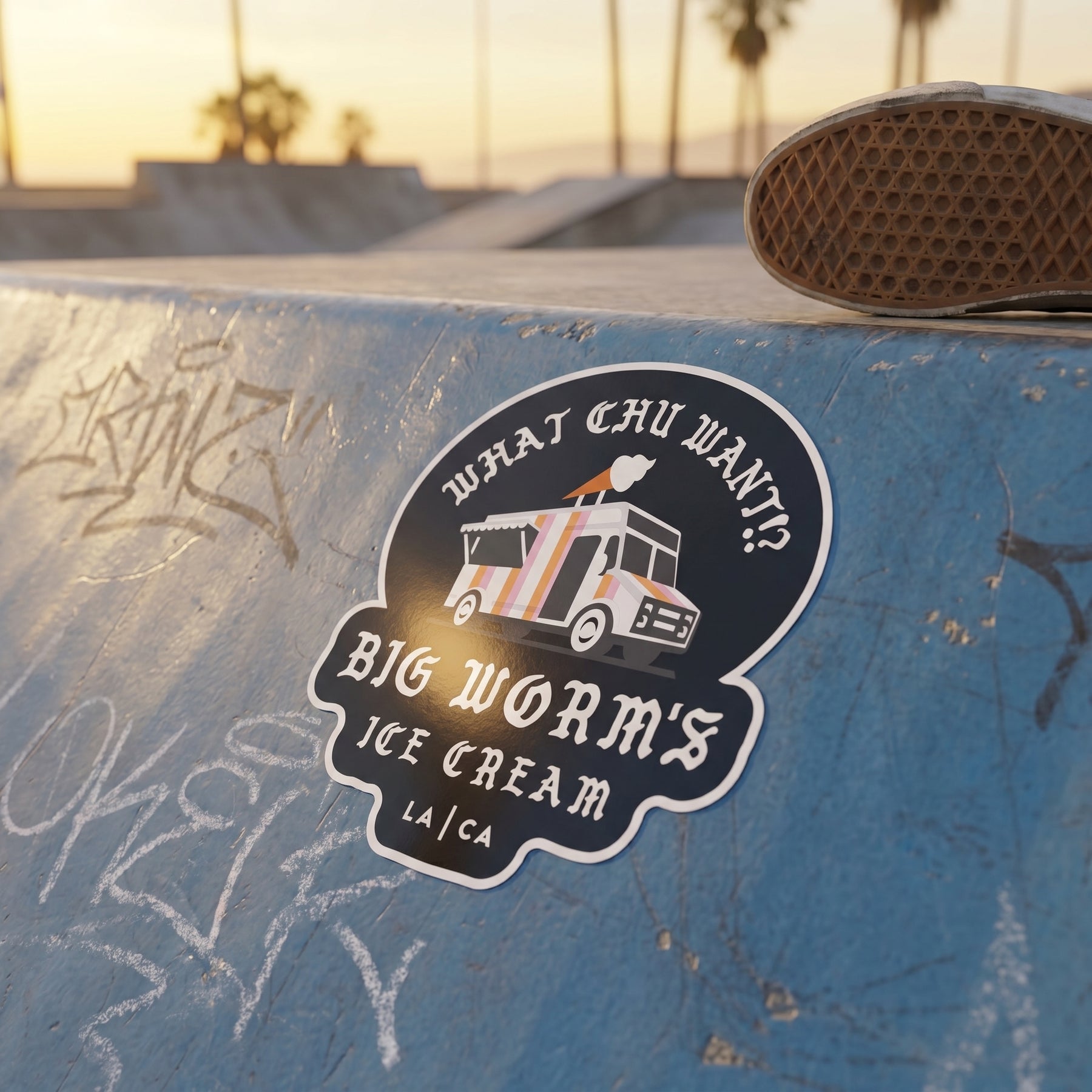 Big Worm's Ice Cream - Sticker