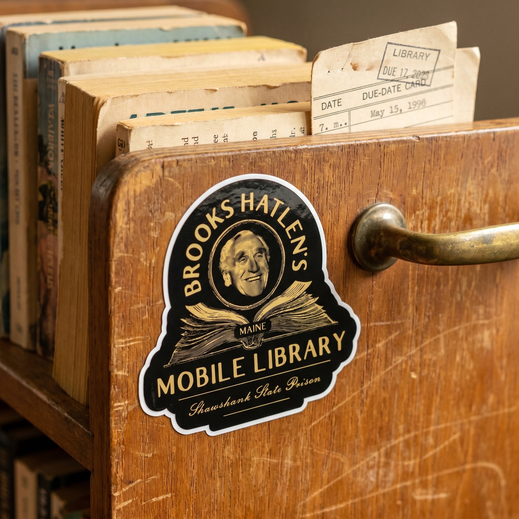 Brooks Hatlen's Mobile Library - Sticker