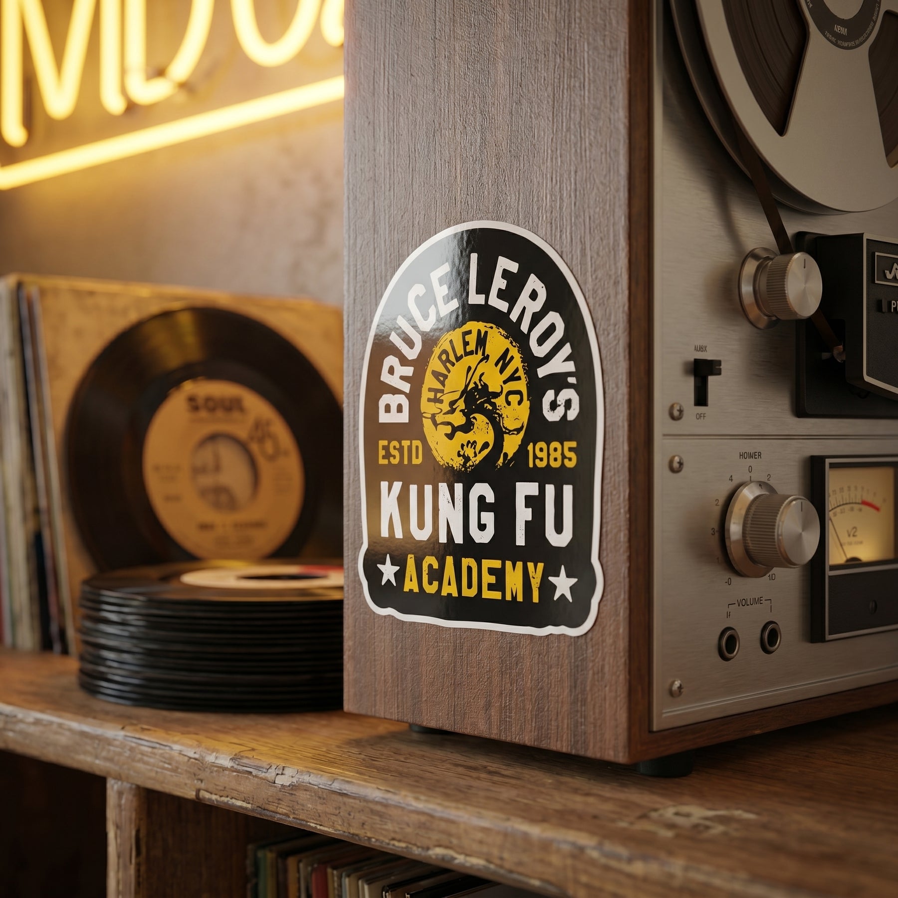 Bruce Leroy's Kung Fu Academy - Sticker