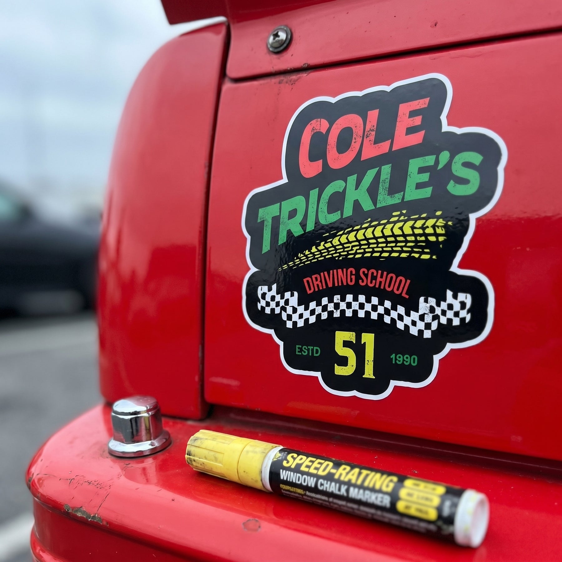 Cole Trickle's Driving School - Sticker