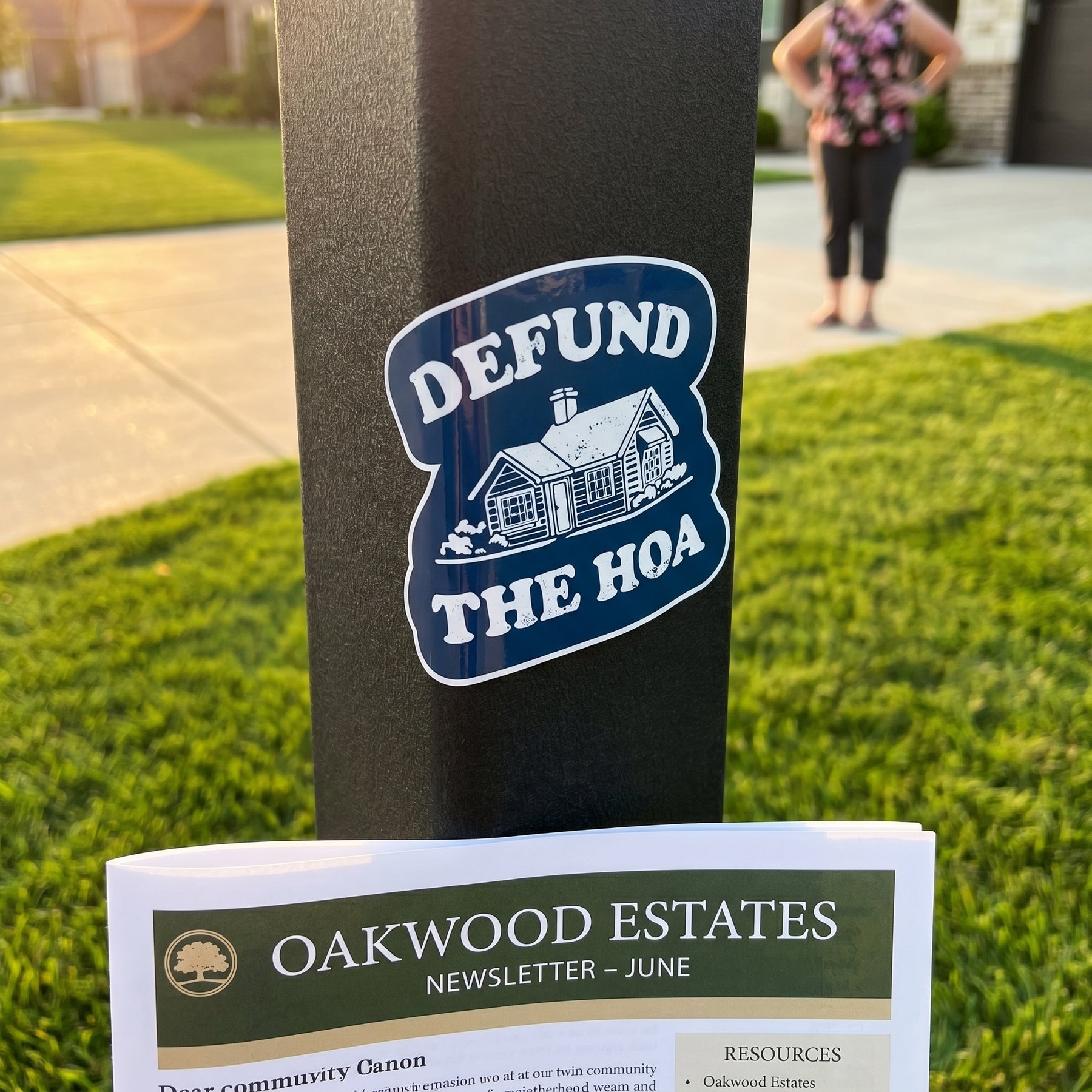 Defund the HOA - Sticker