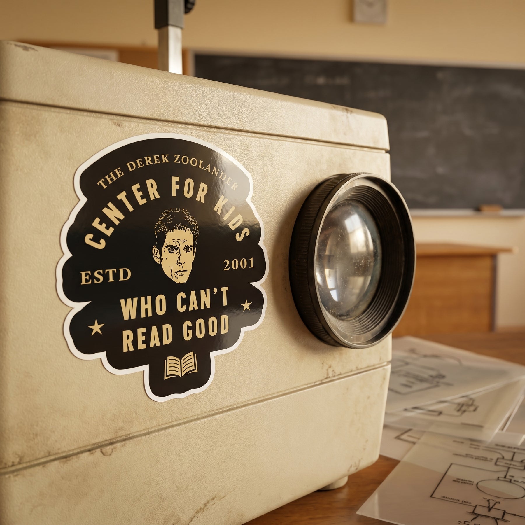 Derek Zoolander Center for Kids Who Can't Read Good - Sticker